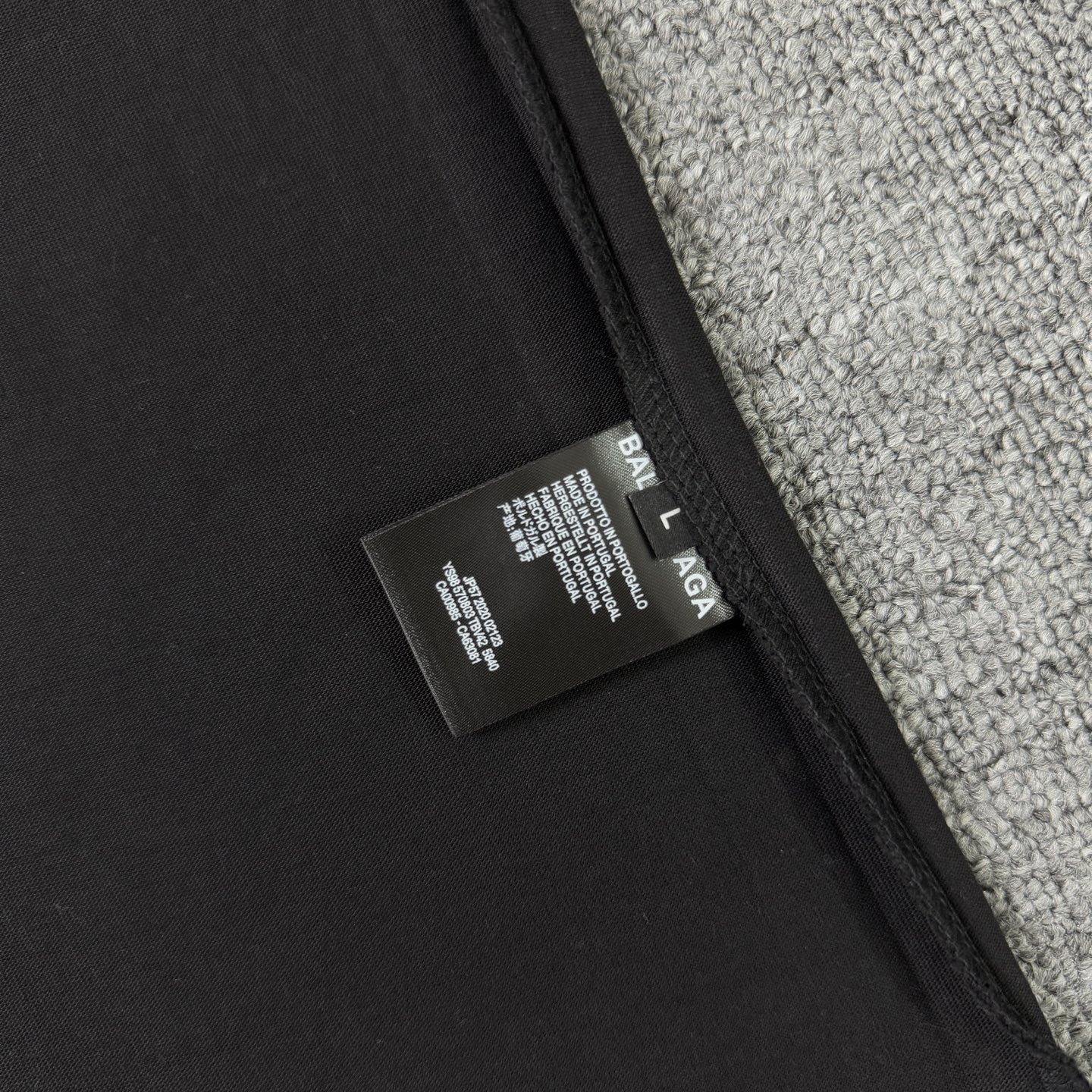 Balenciaga Balenciaga巴黎世家2025新款水洗款贴布绣logo 圆领短袖T恤