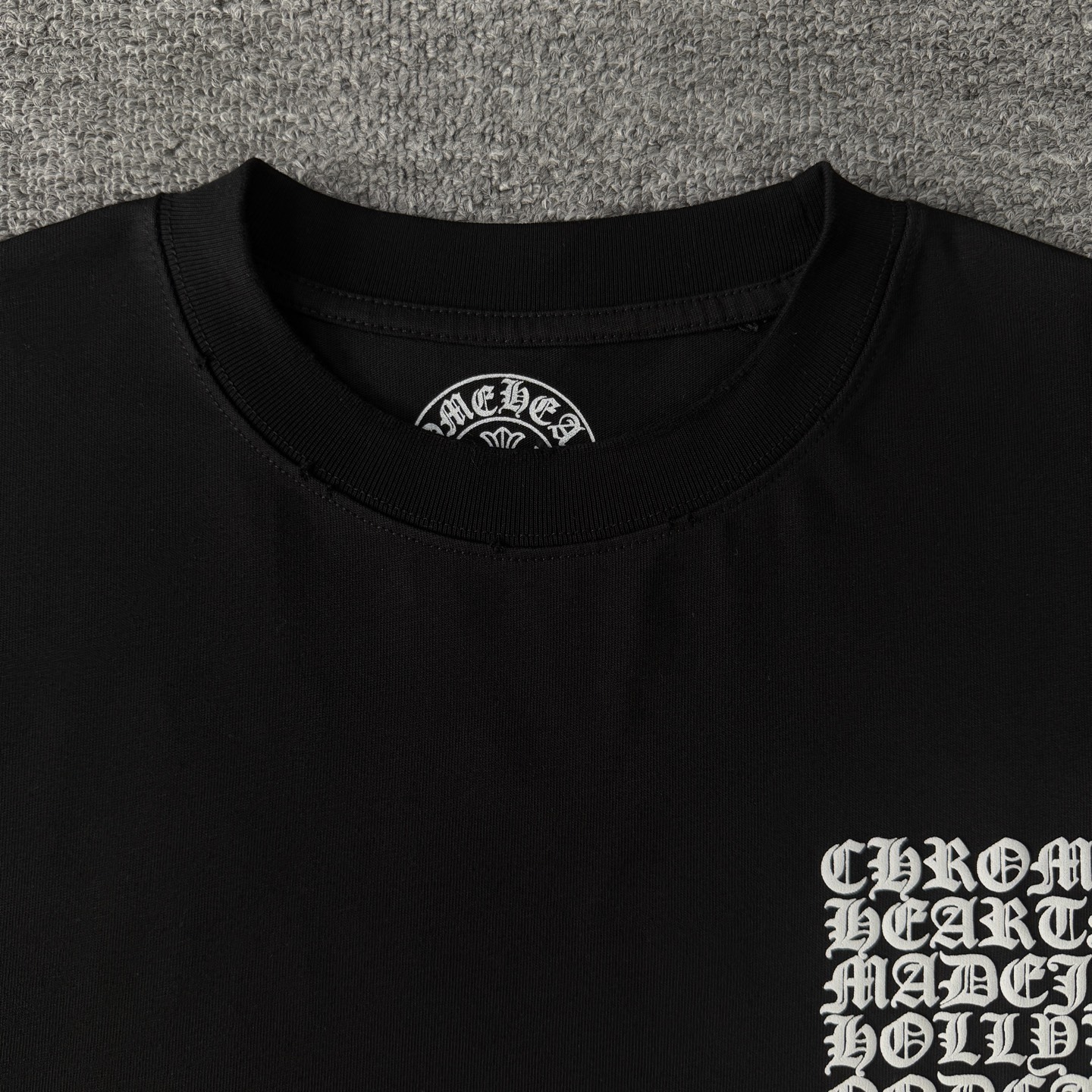 Chrome Hearts Chrome Hearts克罗心26ss新款重工做旧多元素logo短袖圆领T恤