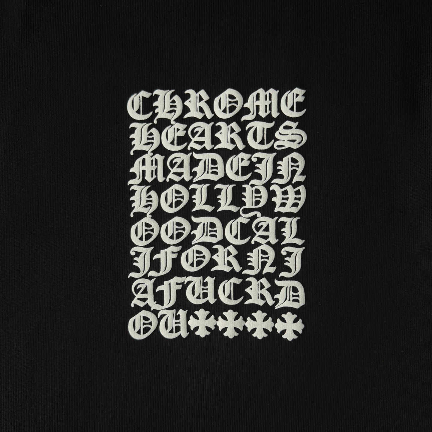 Chrome Hearts Chrome Hearts克罗心26ss新款重工做旧多元素logo短袖圆领T恤