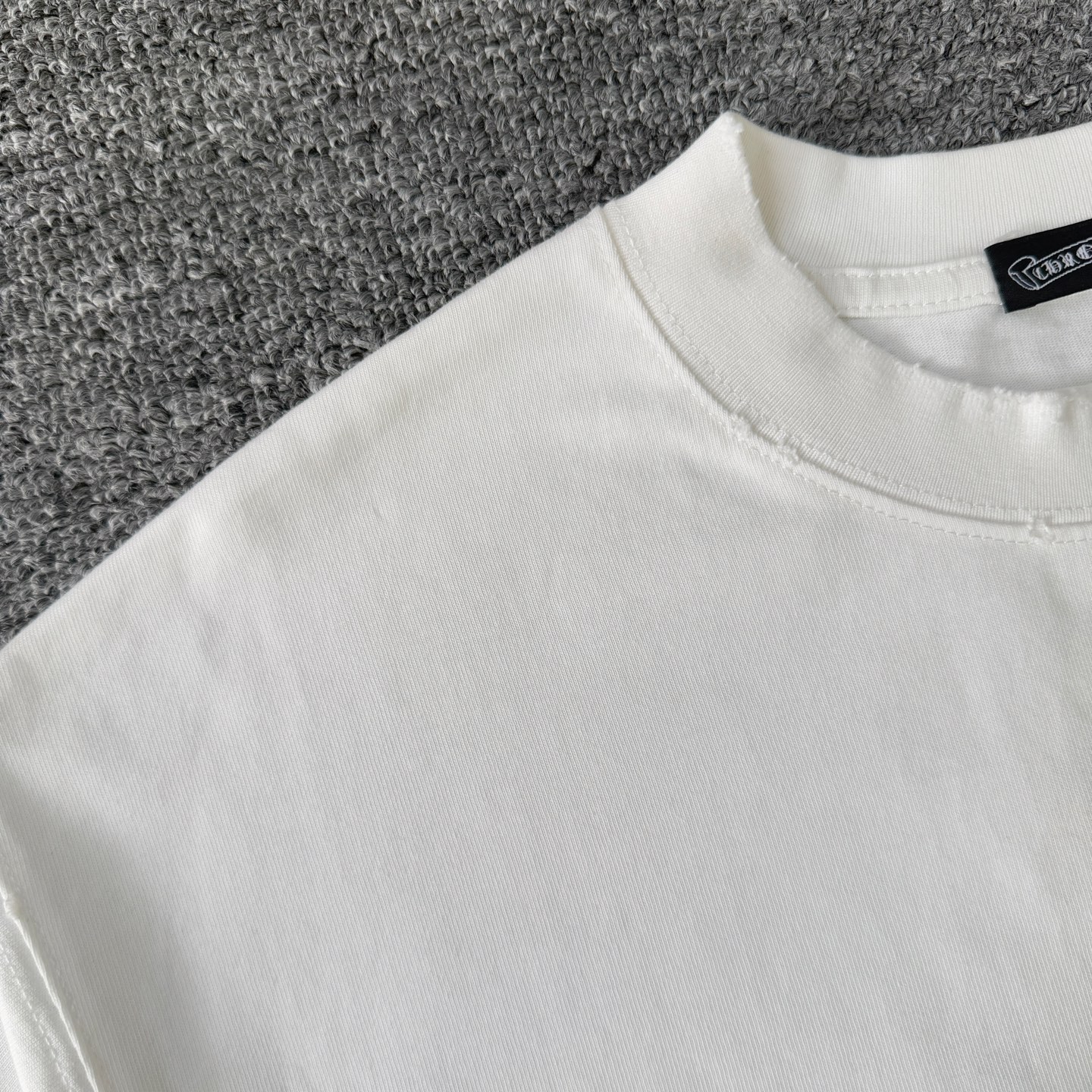 Chrome Hearts CH克罗心Chromehearts 26ss新款像素风马赛克重工刺绣磨破短袖圆领T恤