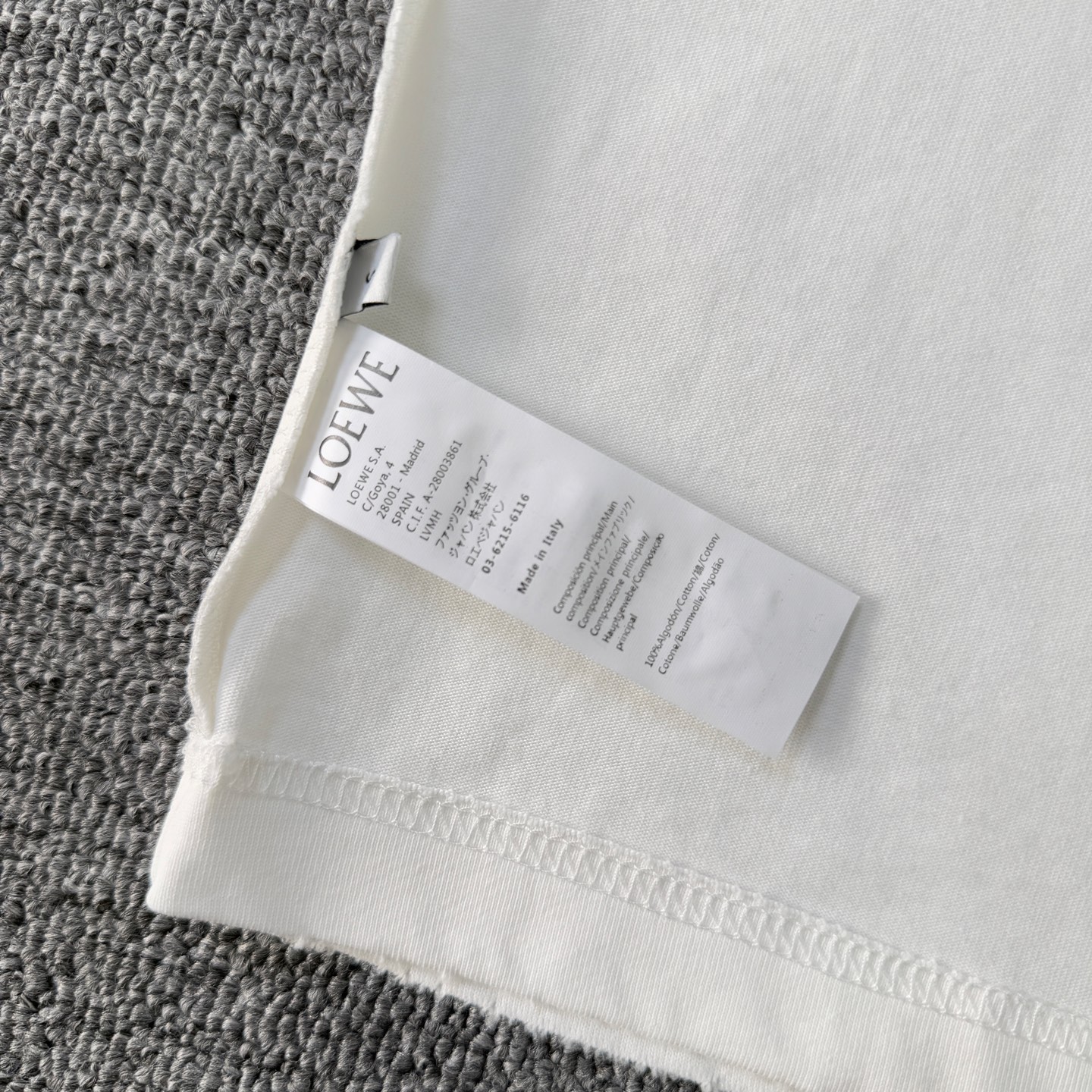 Loewe LOEWE罗意威26ss夏季新款高品质重工做旧刺绣T恤 圆领短袖