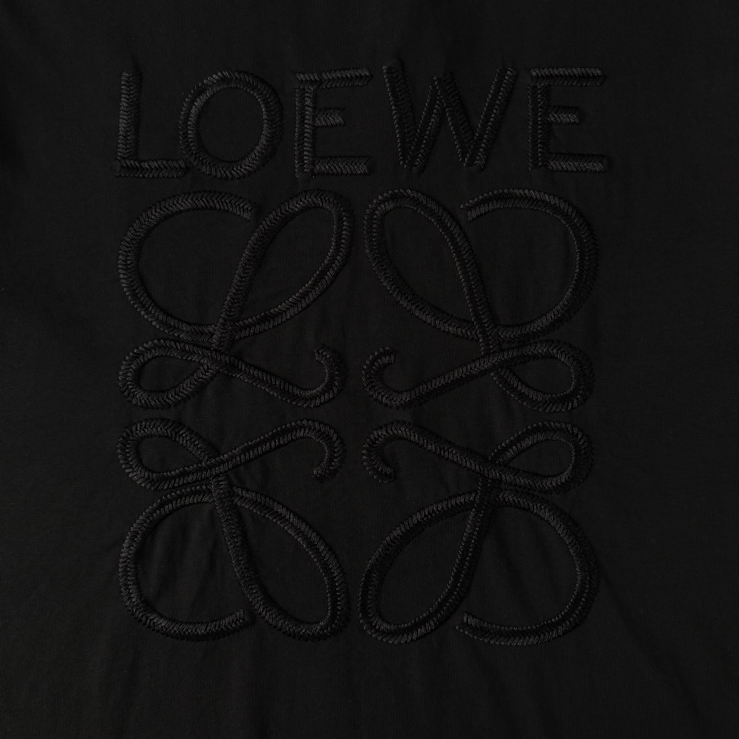 Loewe LOEWE罗意威26ss夏季新款高品质重工做旧刺绣T恤 圆领短袖