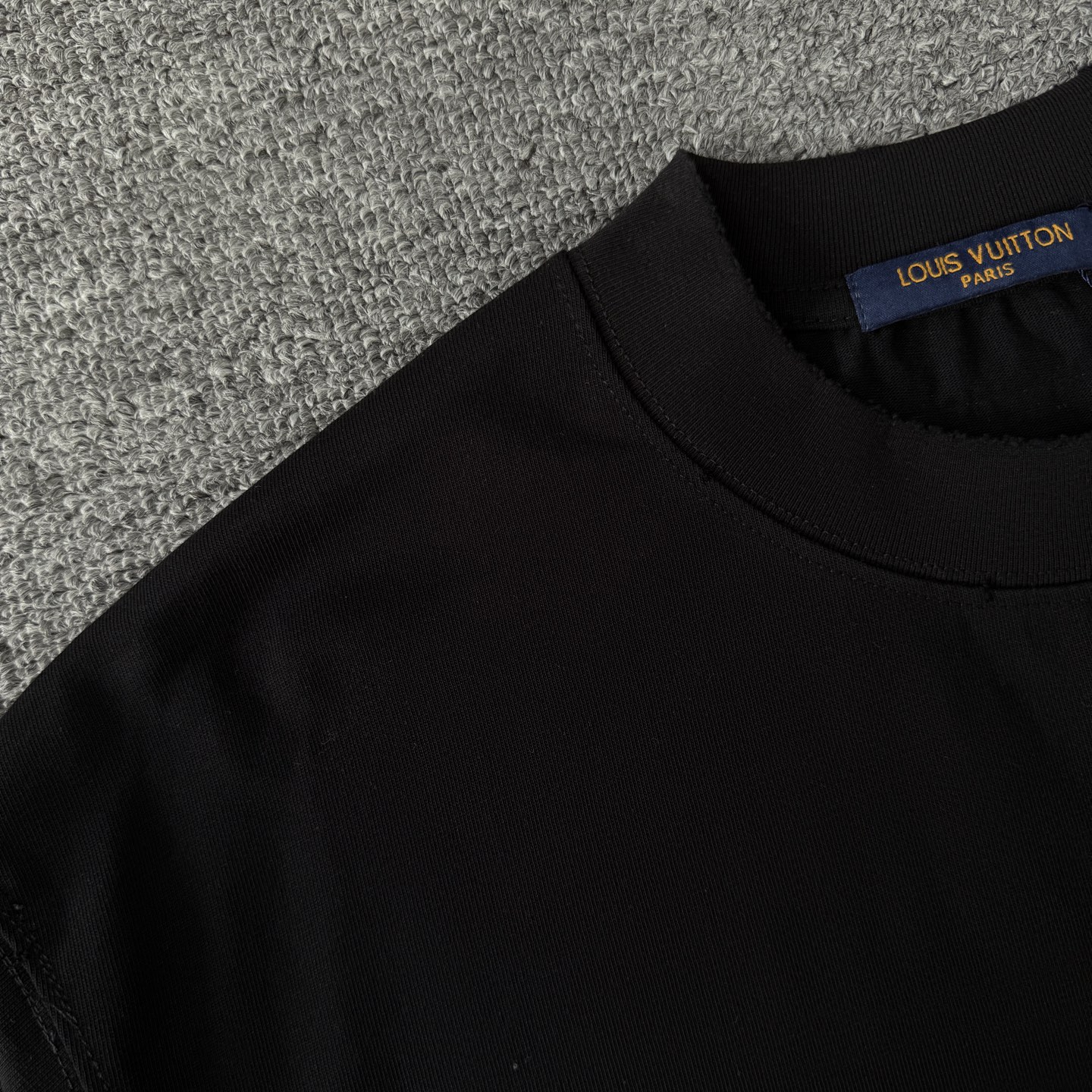 Louis Vuitton Louis vuitton路易威登LV26ss手绘涂鸦风短袖磨破圆领T恤