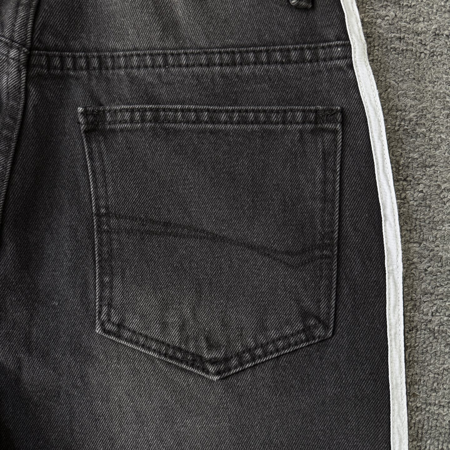 Balenciaga Balenciaga X adidas巴黎世家联名阿迪达斯三道杠阔腿牛仔裤