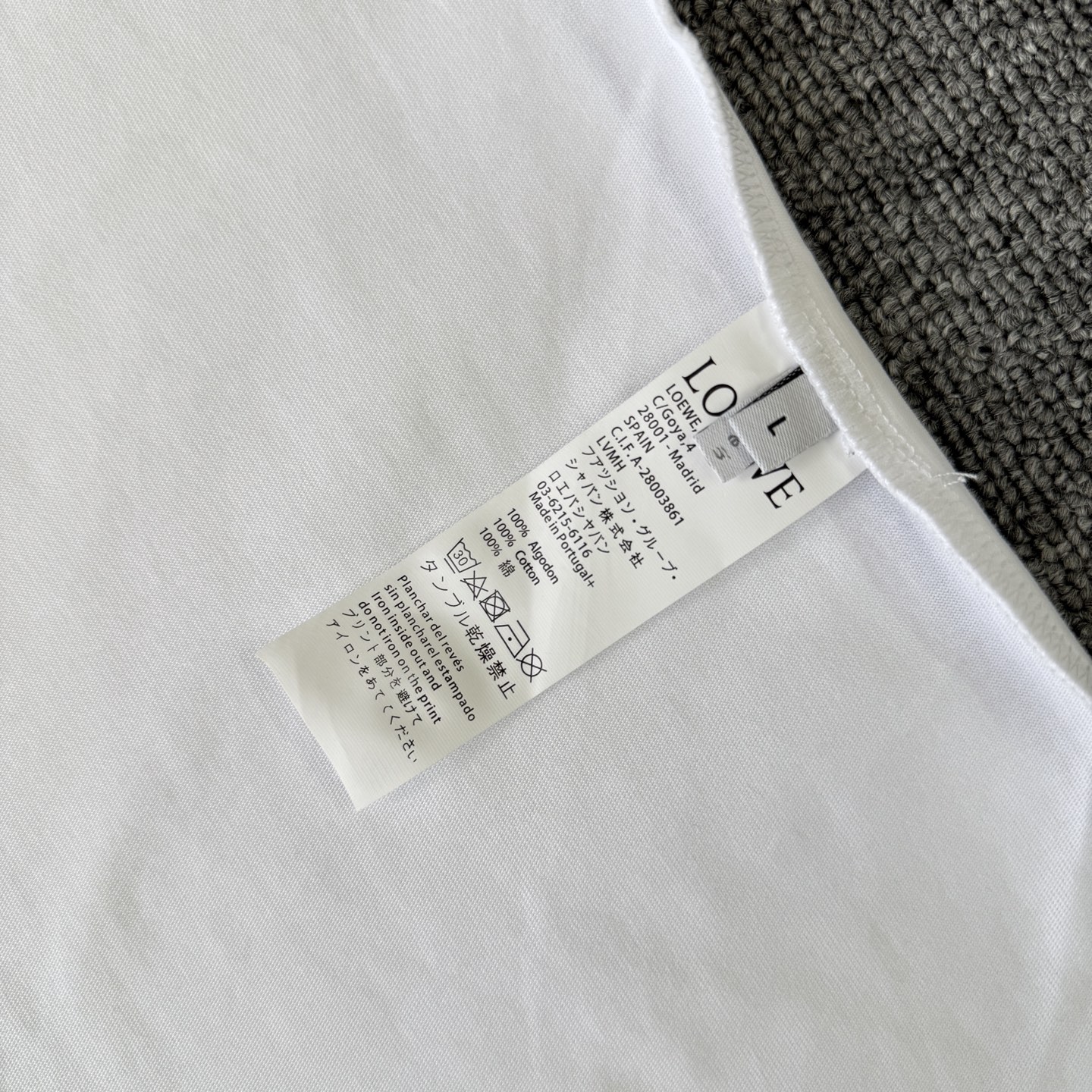 Loewe LOEWE/罗意威 高品质320克圆领短袖T恤