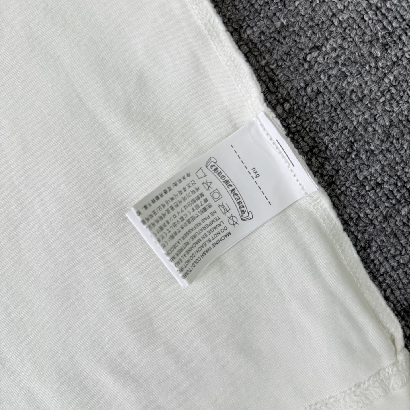 Chrome Hearts Chrome hearts克罗心CH26ss光变线刺绣十字架铆钉重工短袖圆领T恤