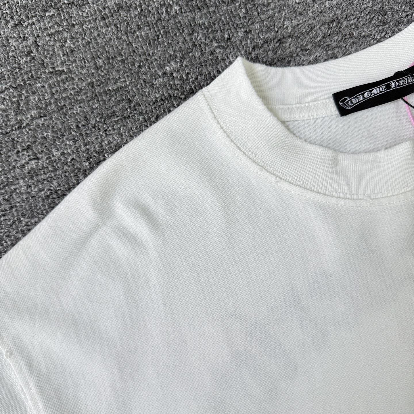 Chrome Hearts Chrome Hearts克罗心26ss新款彩色多巴胺十字架毛巾绣短袖做旧圆领T恤