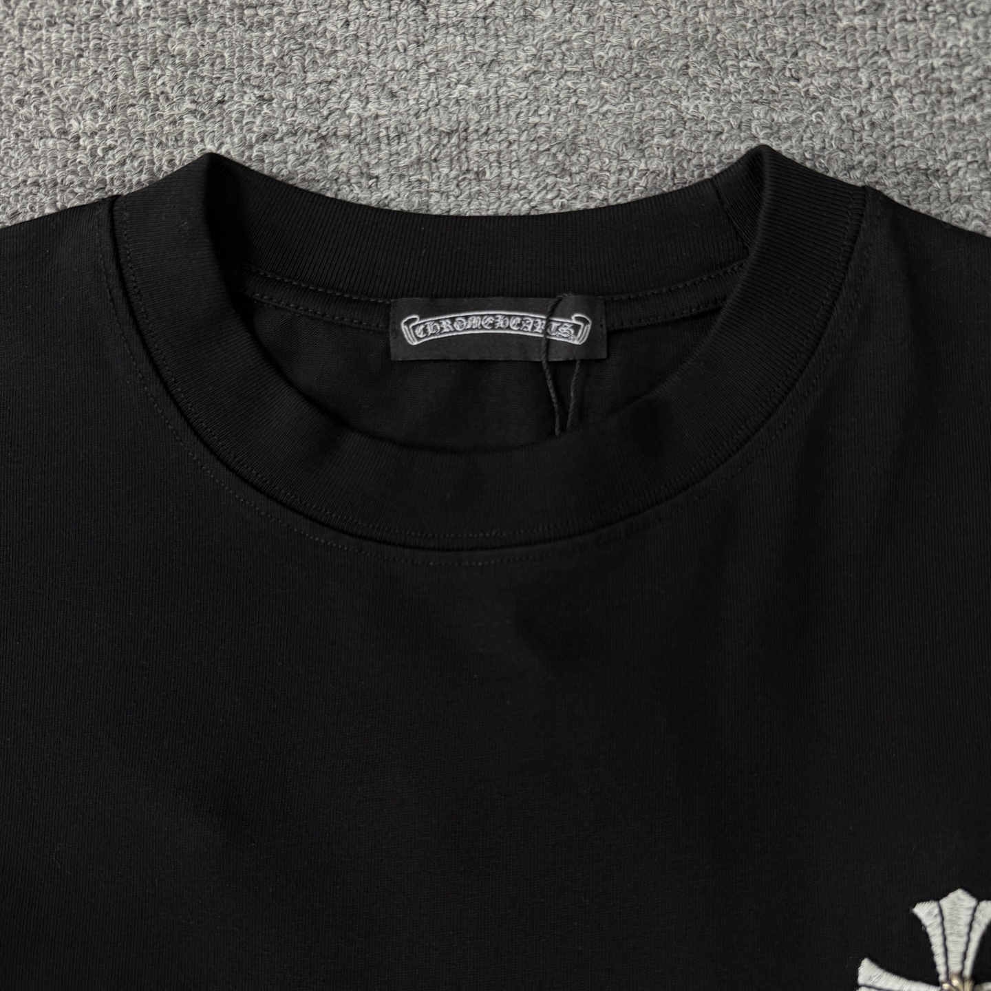 Chrome Hearts Chrome hearts克罗心CH26ss光变线刺绣重工短袖圆领T恤