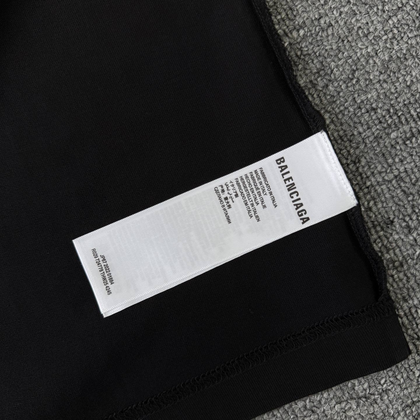 Balenciaga 巴黎世家Balenciaga26ss新款重工刺绣字母短袖圆领T恤