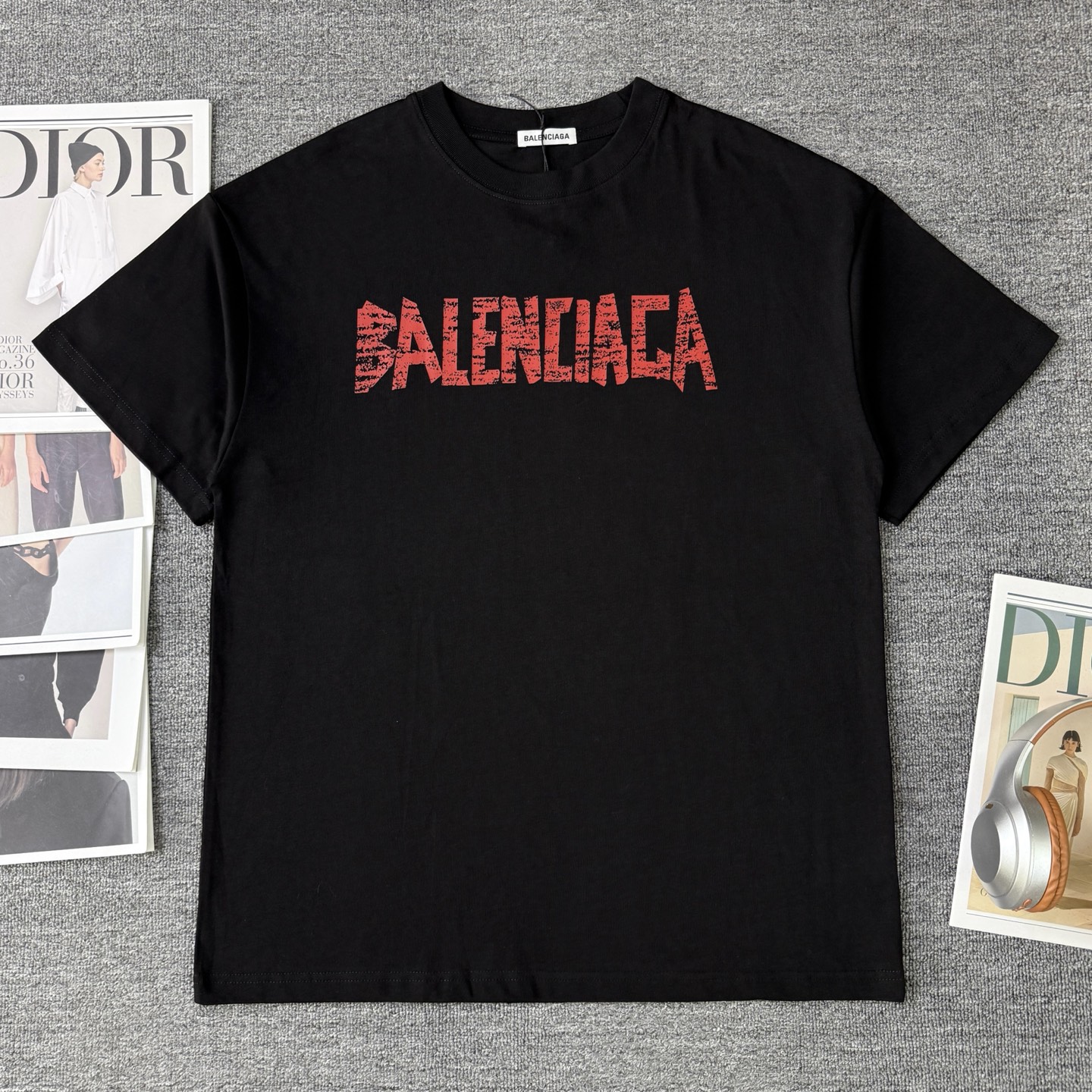 Balenciaga BALENCIAGA/巴黎世家 300克圆领短袖T恤