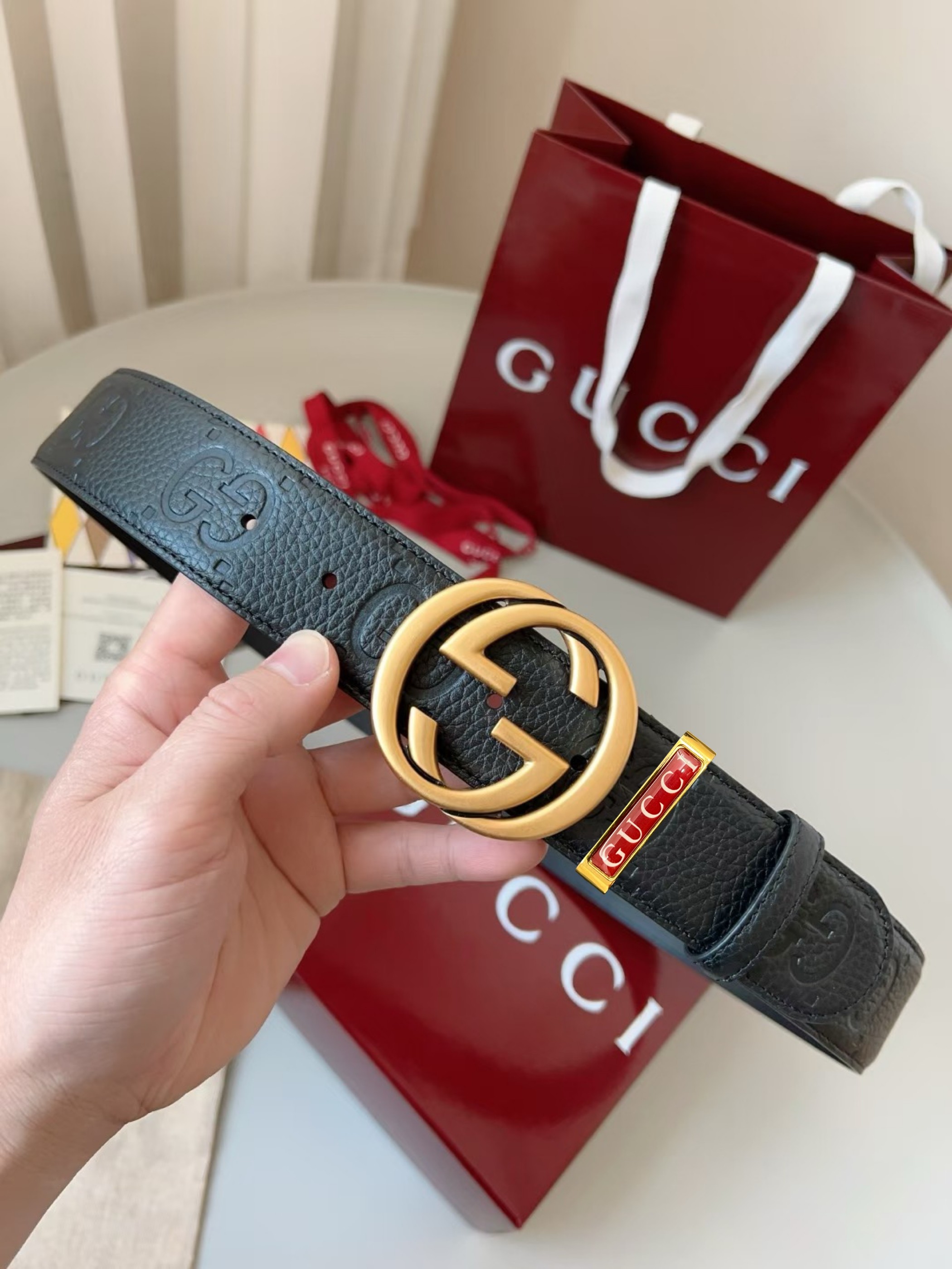 Gucci精选原单腰带💰180 全套包装 宽度3.8cm