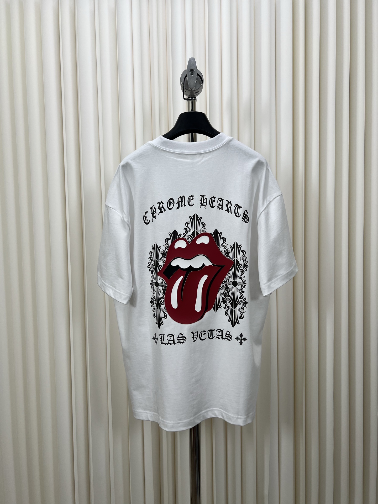 Chrome Hearts Thick Tongue Logo Short Sleeve T-Shirt - Relaxed Fit 9 i1745421968243 5355 0 7