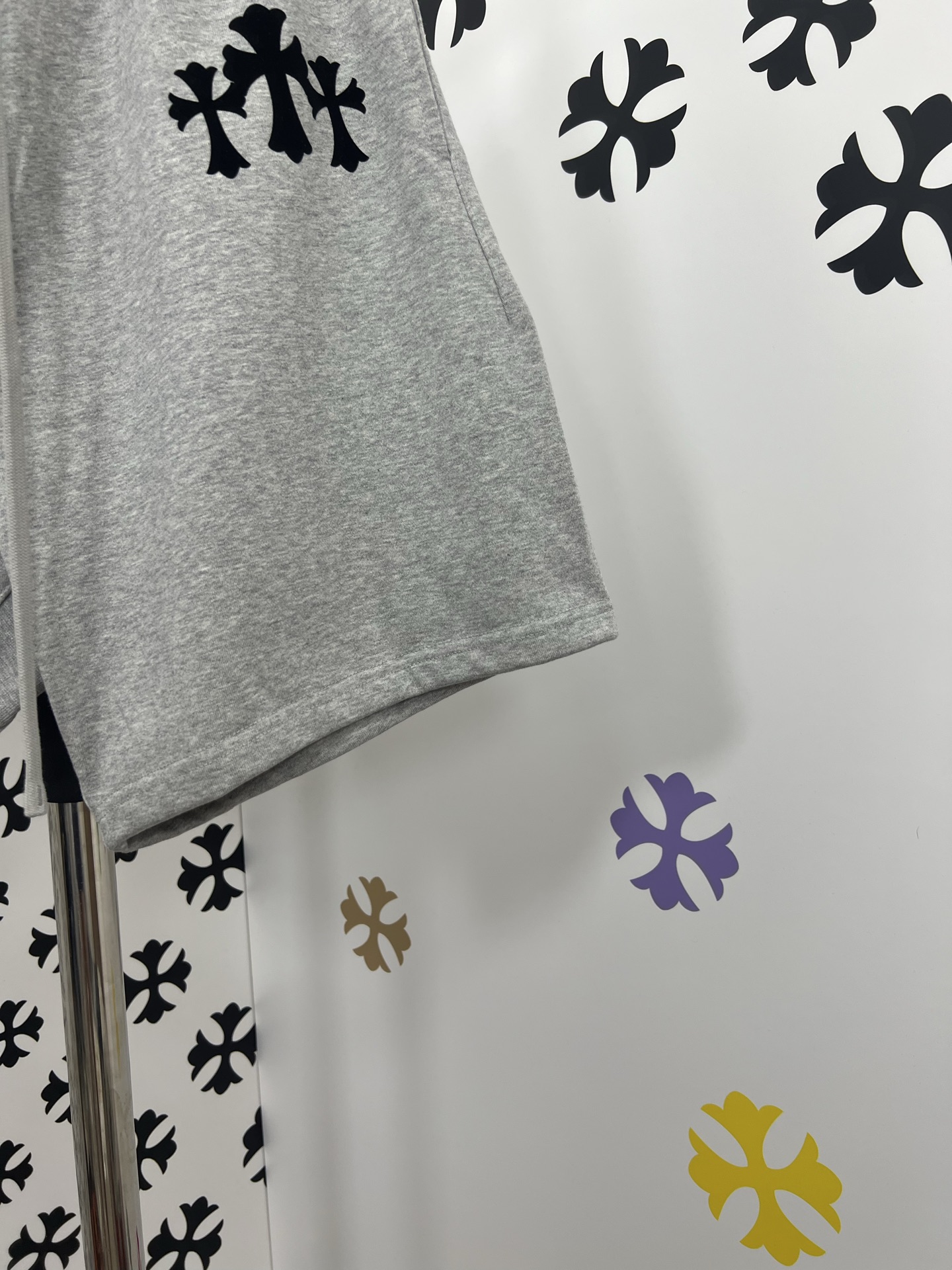 CH Chrome Hearts Flocked Logo Sheep Leather Label Shorts - Perfect Replica 6 i1748927826232 6285 0 4