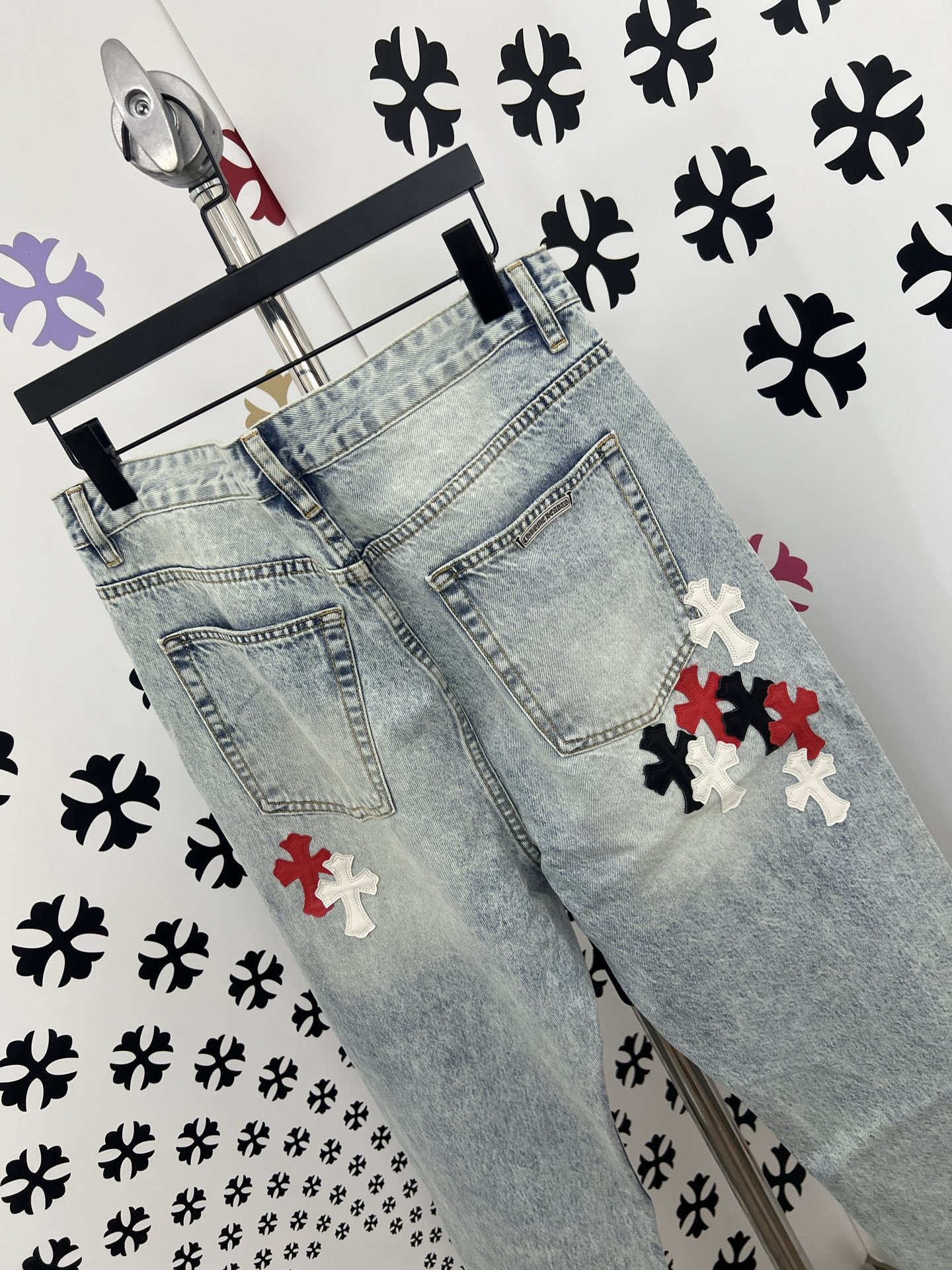 Chrome Hearts Cross Patch Denim Jeans - Premium Quality, Perfect Fit 10 i1752498123744 4647 0 8
