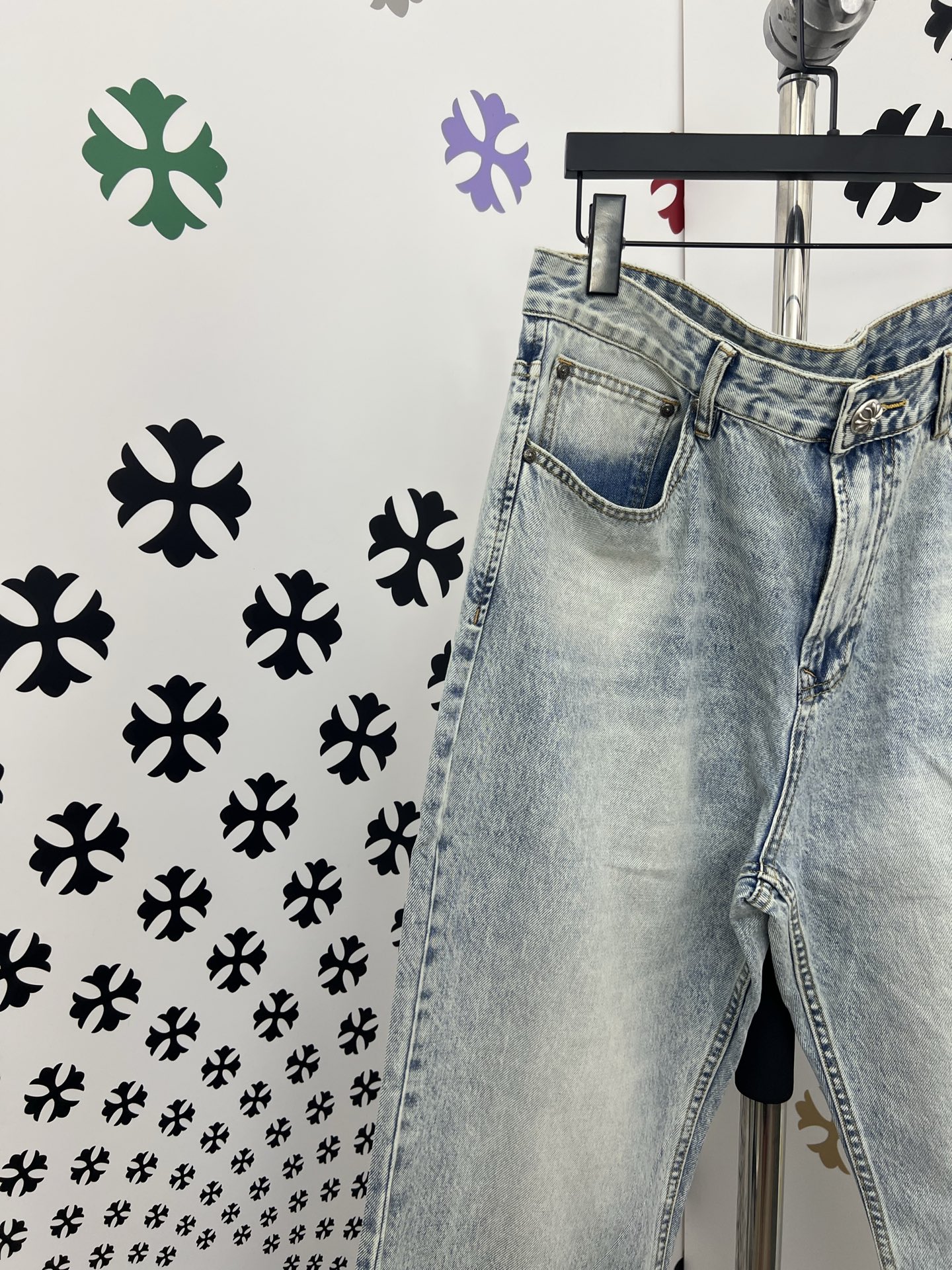 Chrome Hearts Cross Patch Denim Jeans - Premium Quality, Perfect Fit 3 i1752498123758 335 0 1