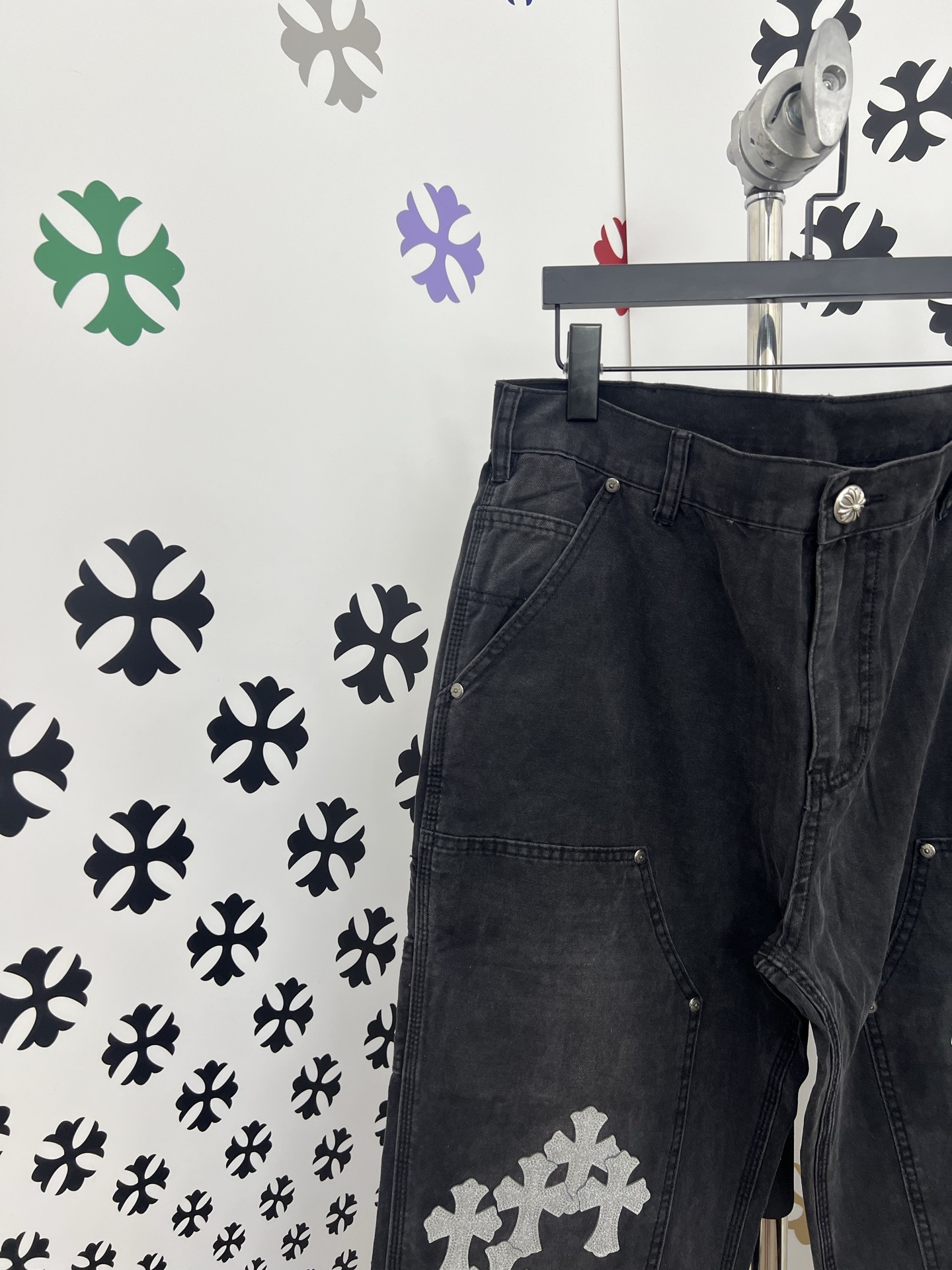 Chrome Hearts Patchwork Cross Denim Jeans - Premium Quality, Perfect Fit 3 i1752498207474 3161 0 1