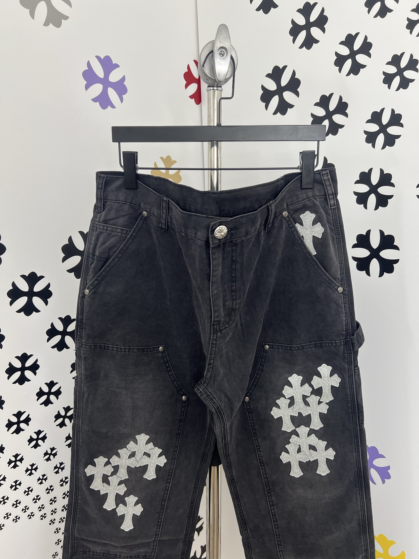 Chrome Hearts Patchwork Cross Denim Jeans - Premium Quality, Perfect Fit 5 i1752498207479 3571 0 3