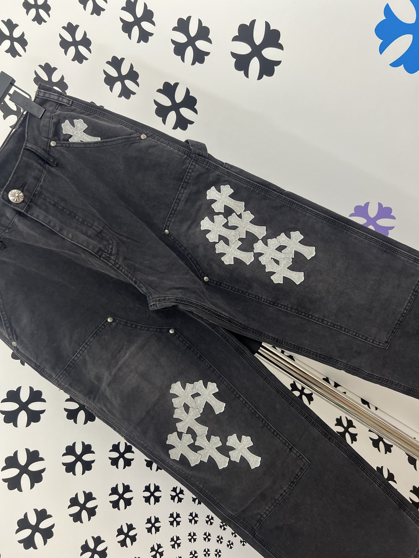 Chrome Hearts Patchwork Cross Denim Jeans - Premium Quality, Perfect Fit 8 i1752498207614 8557 0 6