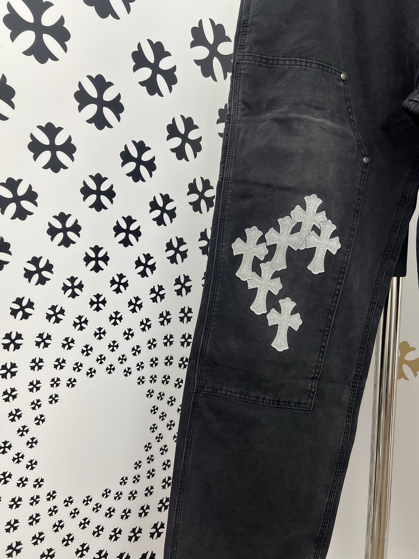 Chrome Hearts Patchwork Cross Denim Jeans - Premium Quality, Perfect Fit 6 i1752498209492 9836 0 4