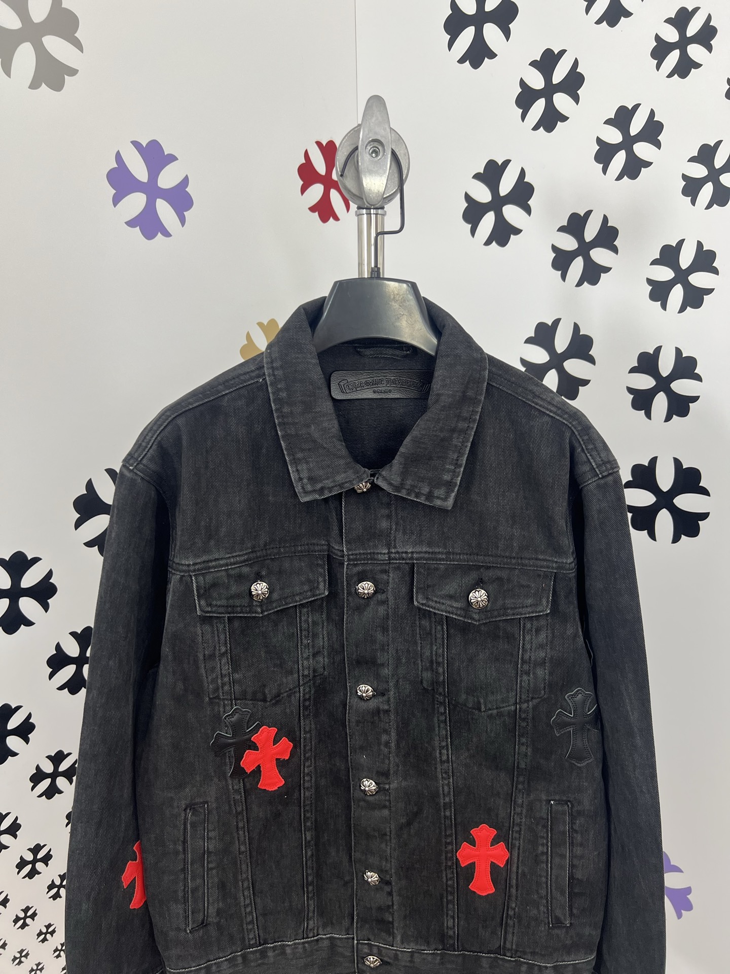 CH Chrome Hearts Multicolor Cross Denim Jacket - Perfect Fit & Detailing 5 i1754028739126 998 0 3