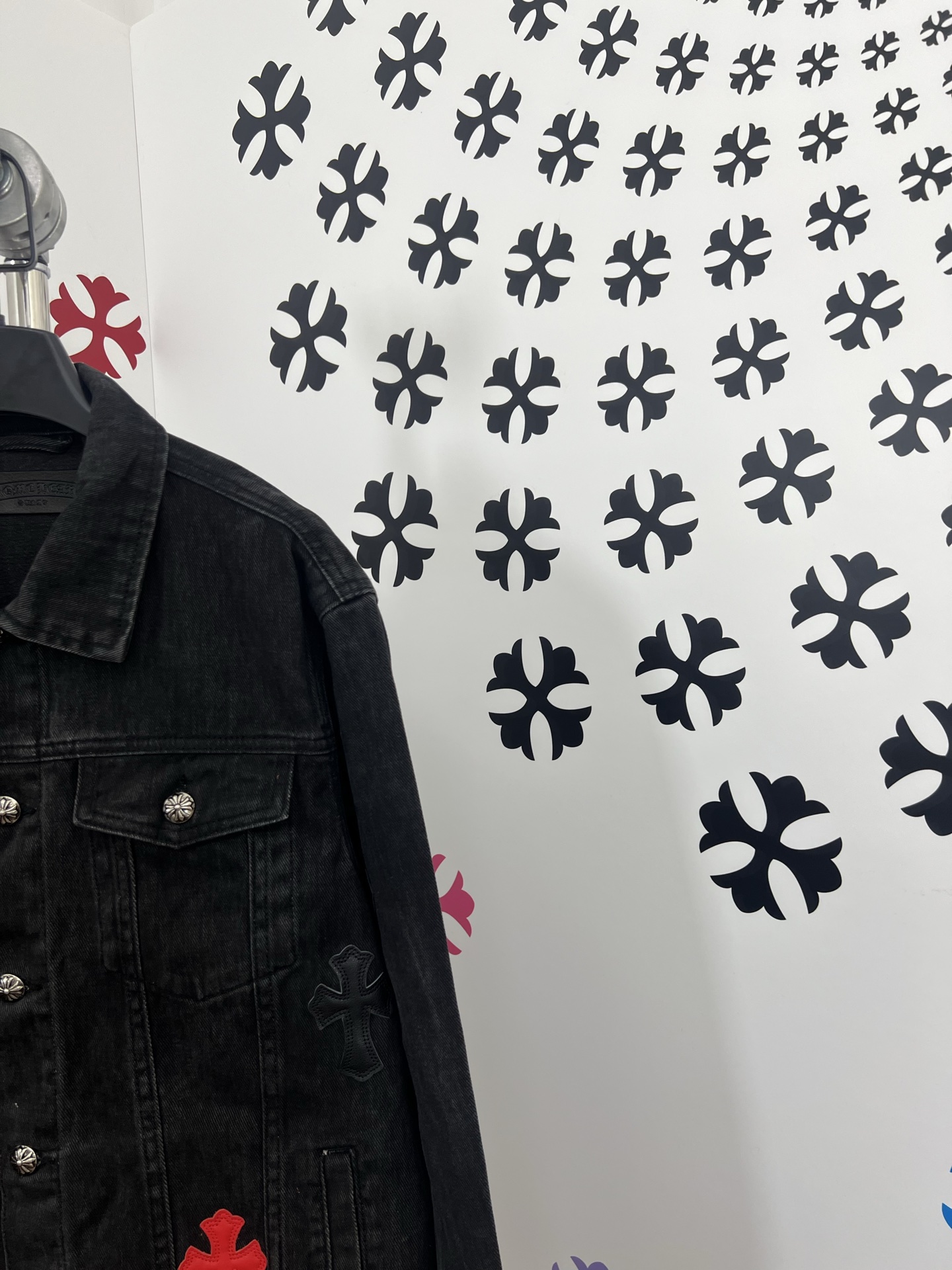 CH Chrome Hearts Multicolor Cross Denim Jacket - Perfect Fit & Detailing 4 i1754028739219 6194 0 2
