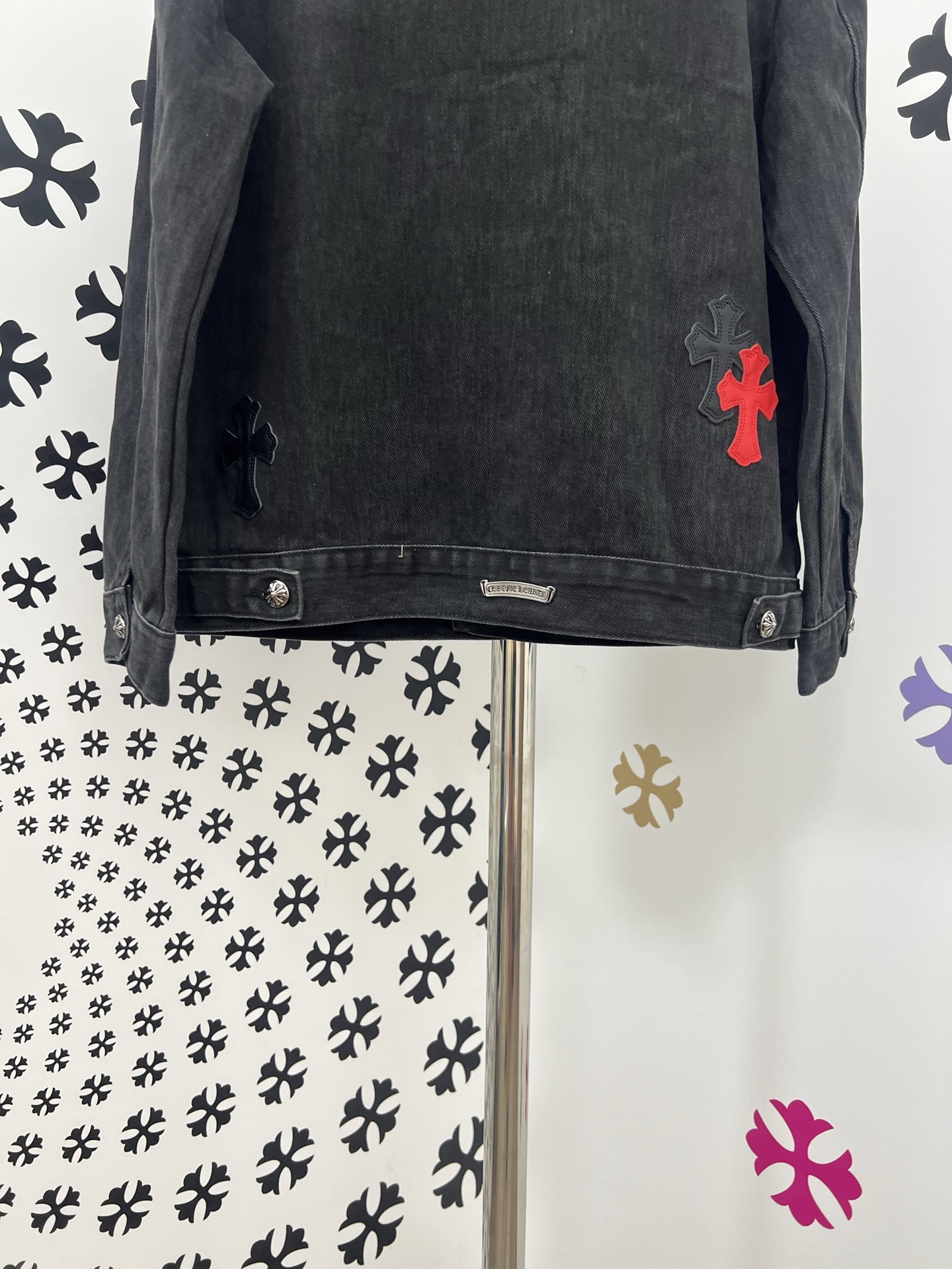 CH Chrome Hearts Multicolor Cross Denim Jacket - Perfect Fit & Detailing 10 i1754028740560 3996 0 8