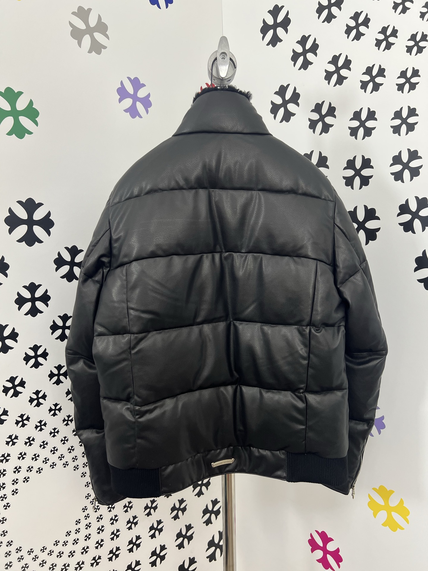 Chrome Hearts Fur Collar Leather Down Jacket - Stylish & Warm - S to 3XL 8 i1755009136401 8914 0 6