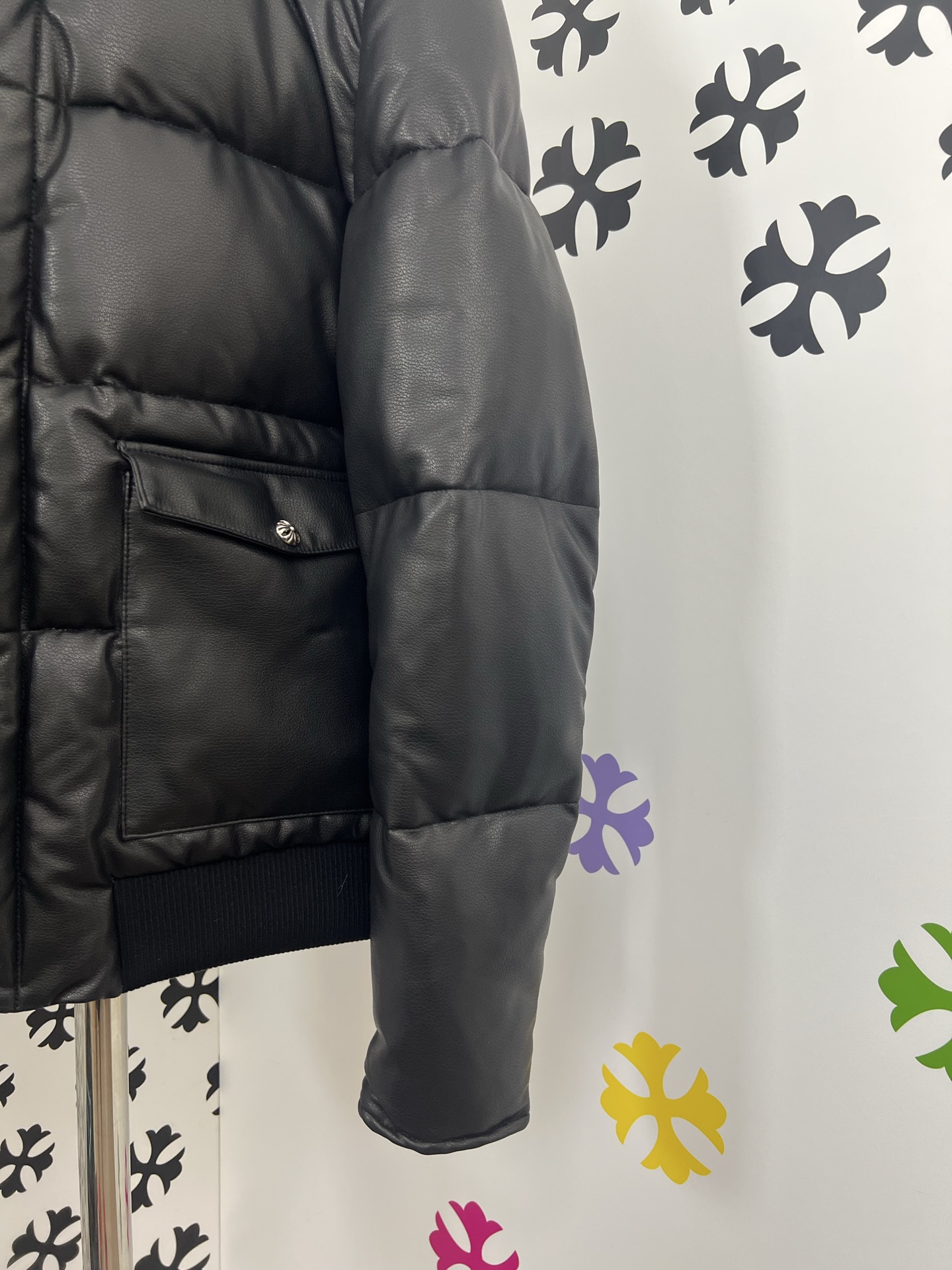 Chrome Hearts Fur Collar Leather Down Jacket - Stylish & Warm - S to 3XL 7 i1755009139239 6304 0 5