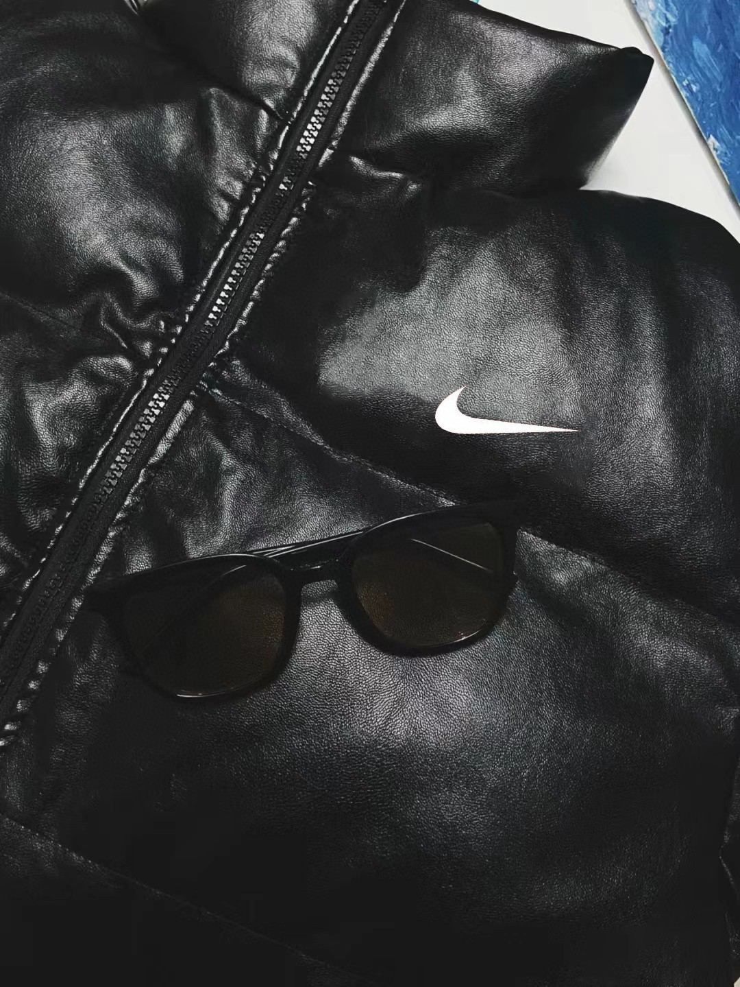 High-Quality Weather-Proof Cotton Coat with PU Leather Details - 图片 8