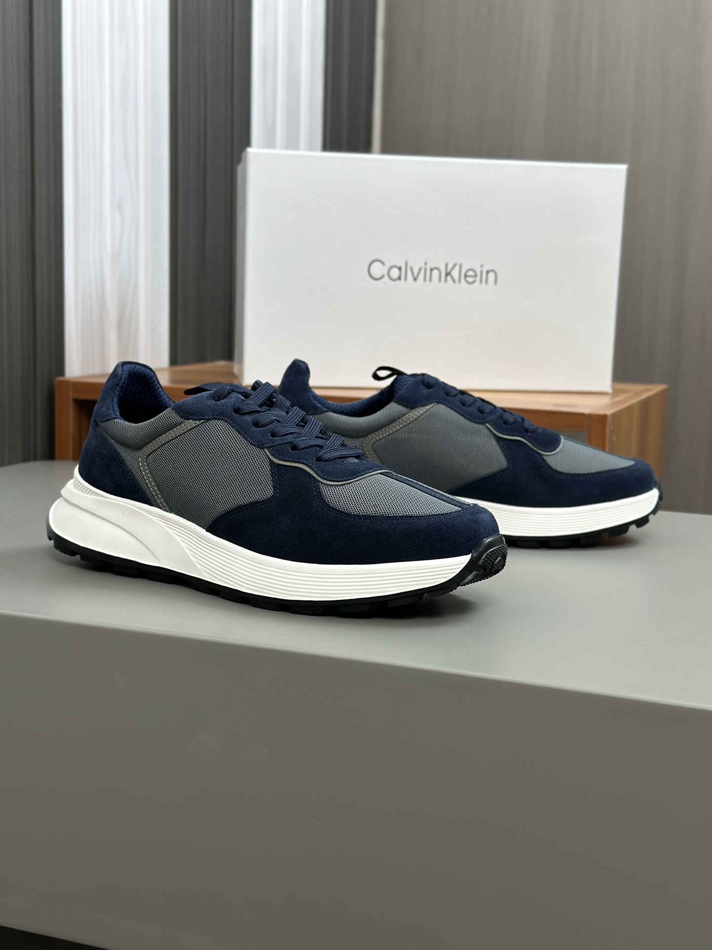[Calvin Klein] Calvin Klein (CK) P410 - Calidad de gama alta Original único - Exterior: Piel de bece