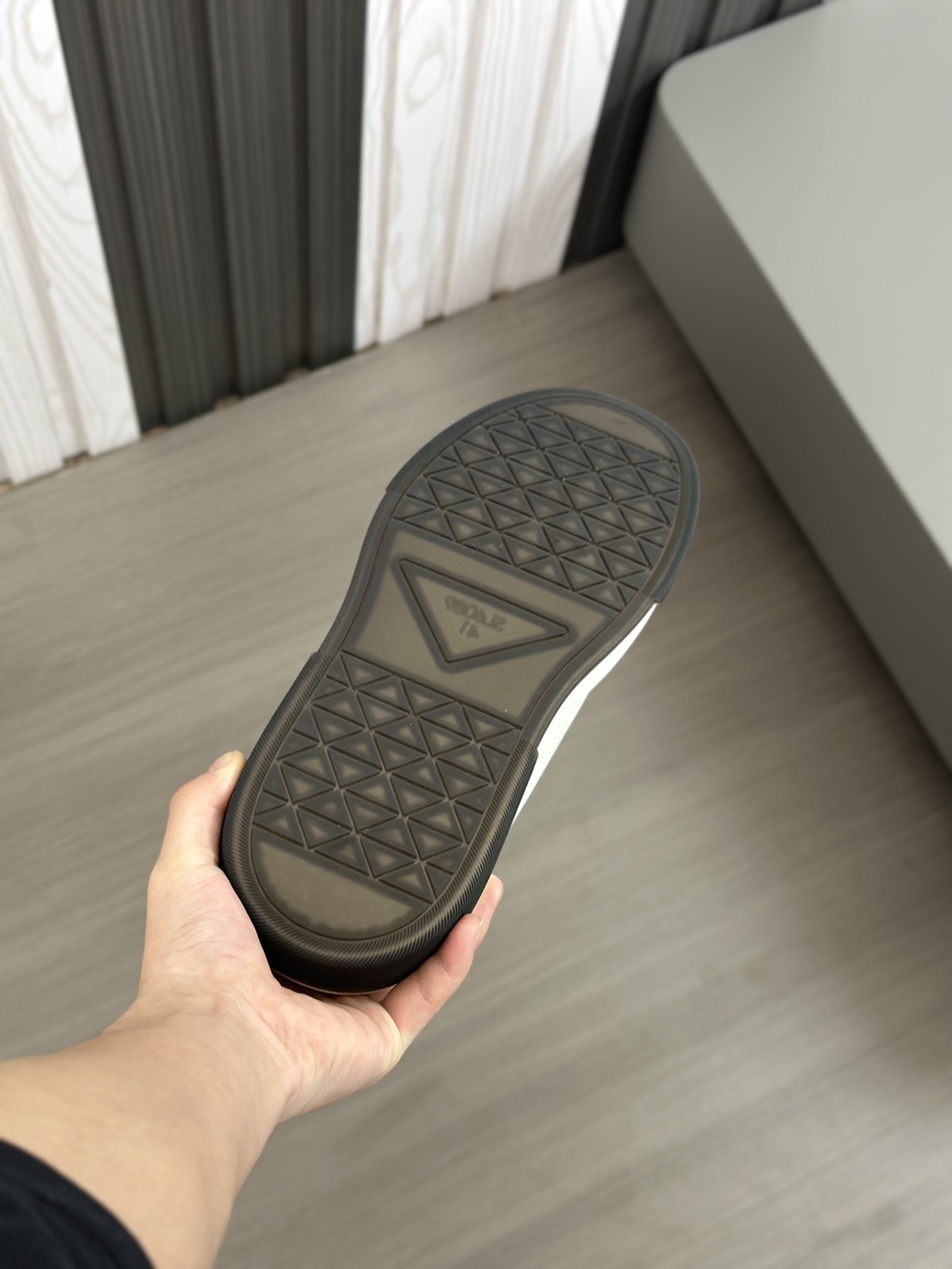 alta calidad [PRADA] zapatillas de deporte de los hombres de la calle fritos nueva llegada, contador