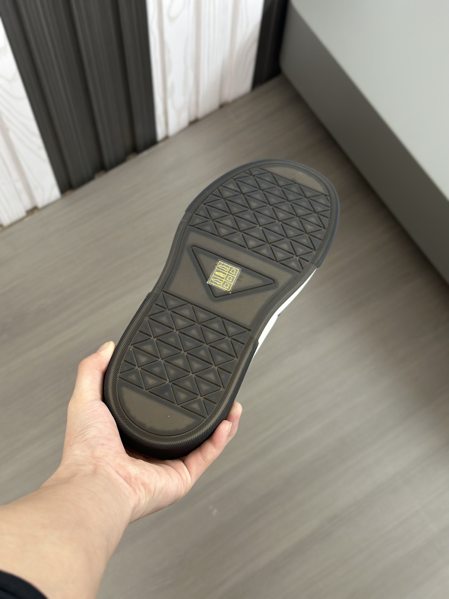 alta calidad [PRADA] zapatillas de deporte de los hombres de la calle fritos nueva llegada, contador