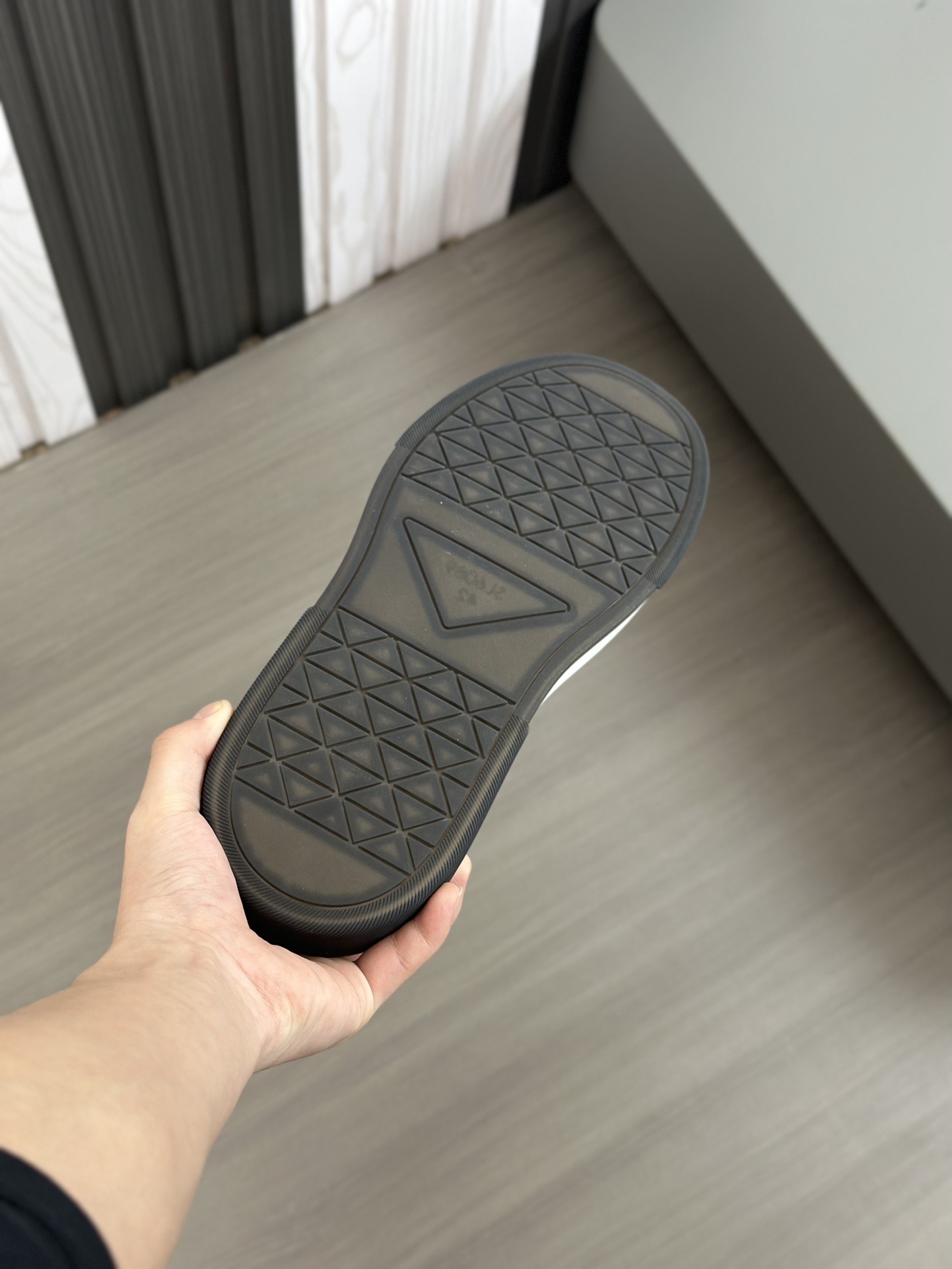 alta calidad [PRADA] zapatillas de deporte de los hombres de la calle fritos nueva llegada, contador