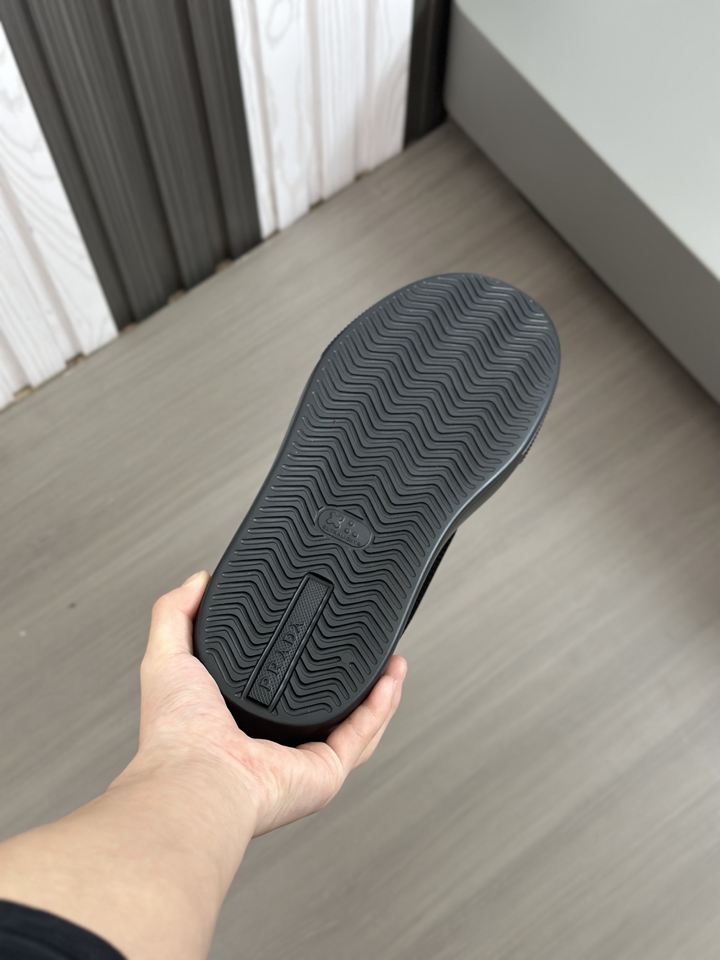 alta calidad [PRADA] zapatillas de deporte de los hombres de la calle fritos nueva llegada, contador