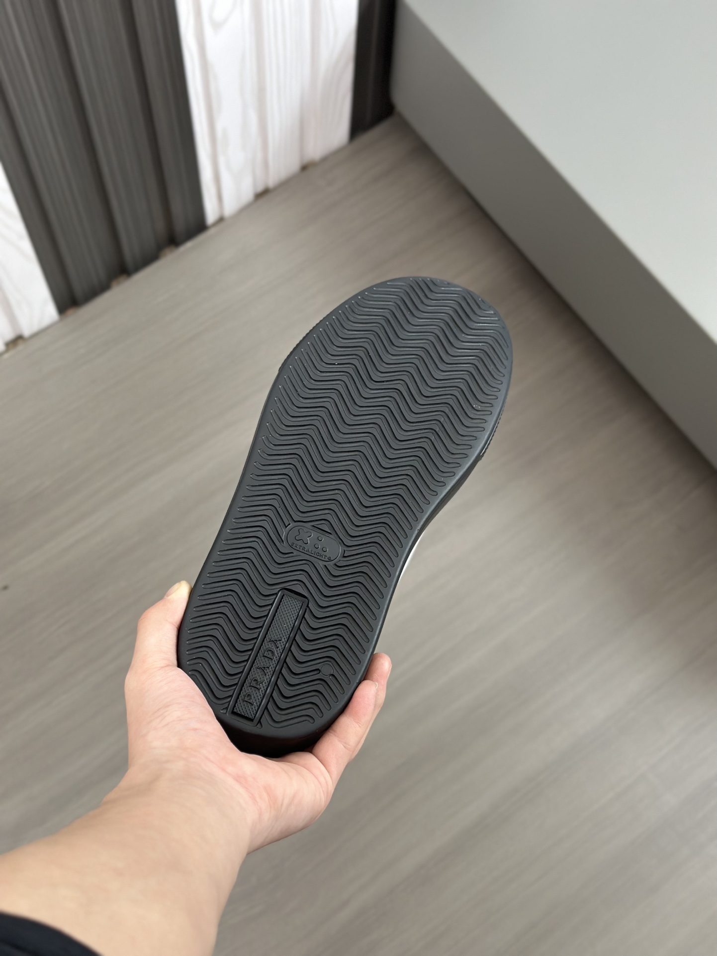 alta calidad [PRADA] zapatillas de deporte de los hombres de la calle fritos nueva llegada, contador
