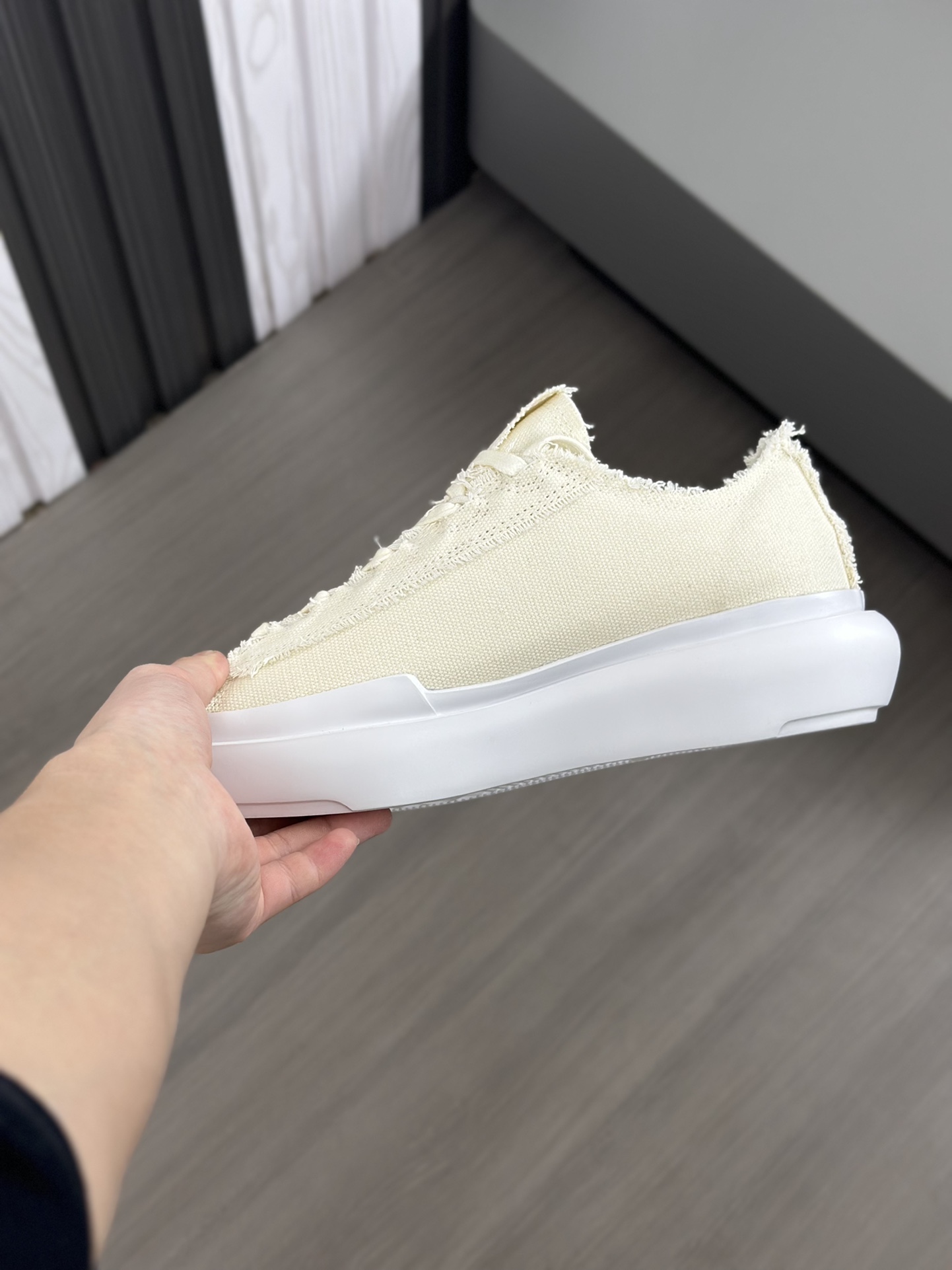 (modelo Graffiti)Y-3 Centennial Lo Nuevo Zapatillas casuales bajas de cuero textil para hombreEnvío 