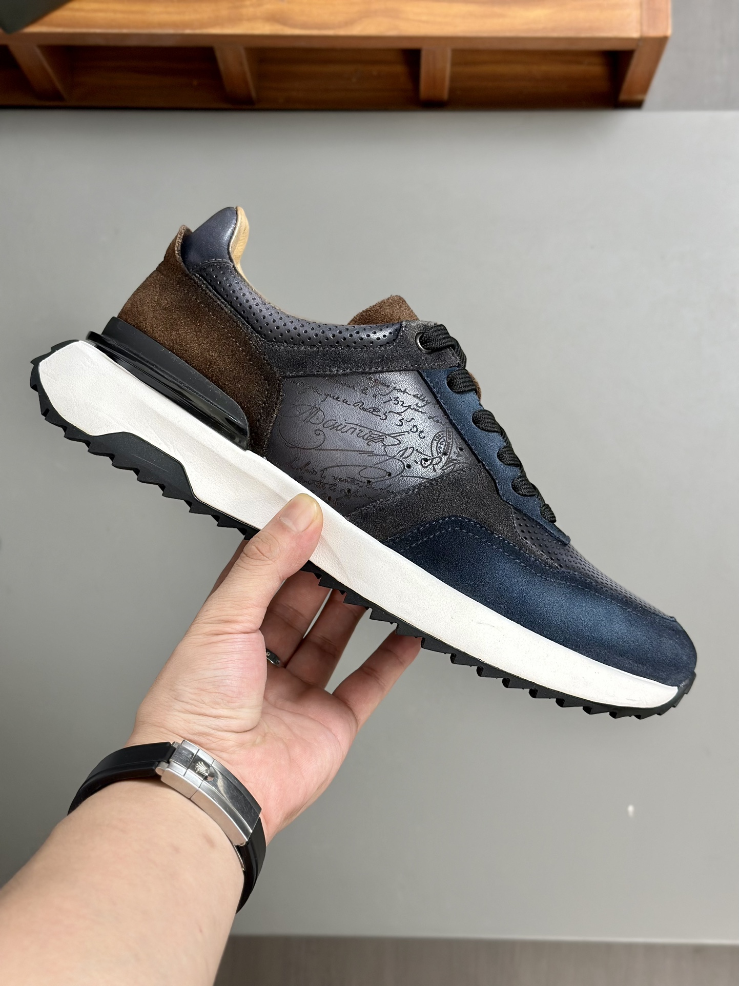 Berlut* Berlut* zapatos casuales de gama alta de los hombres, el último lanzamiento oficial de la pi
