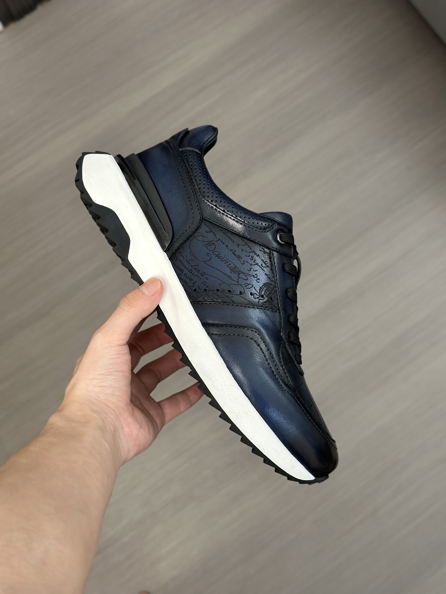 Berlut* Berlut* zapatos casuales de gama alta de los hombres, el último lanzamiento oficial de la pi