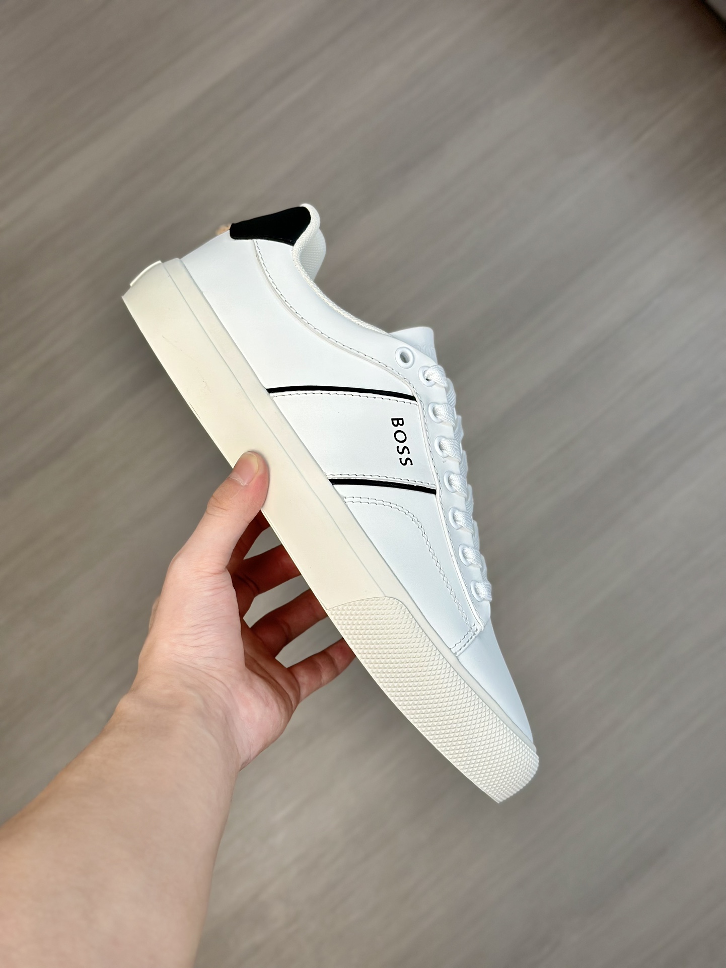 Boss zapatillas de deporte casuales de los hombres, la versión original del molde abierto, capa de l