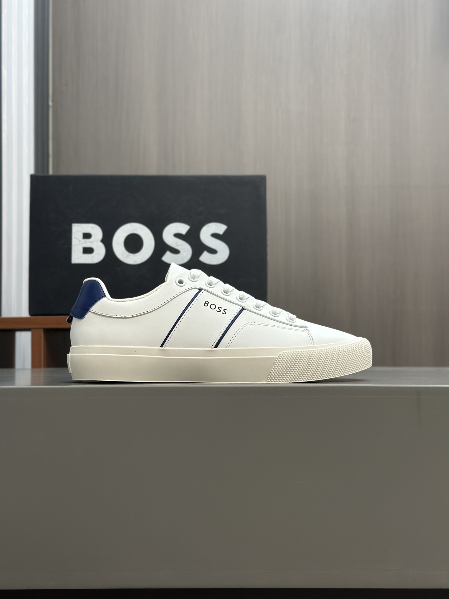 Boss zapatillas de deporte casuales de los hombres, la versión original del molde abierto, capa de l