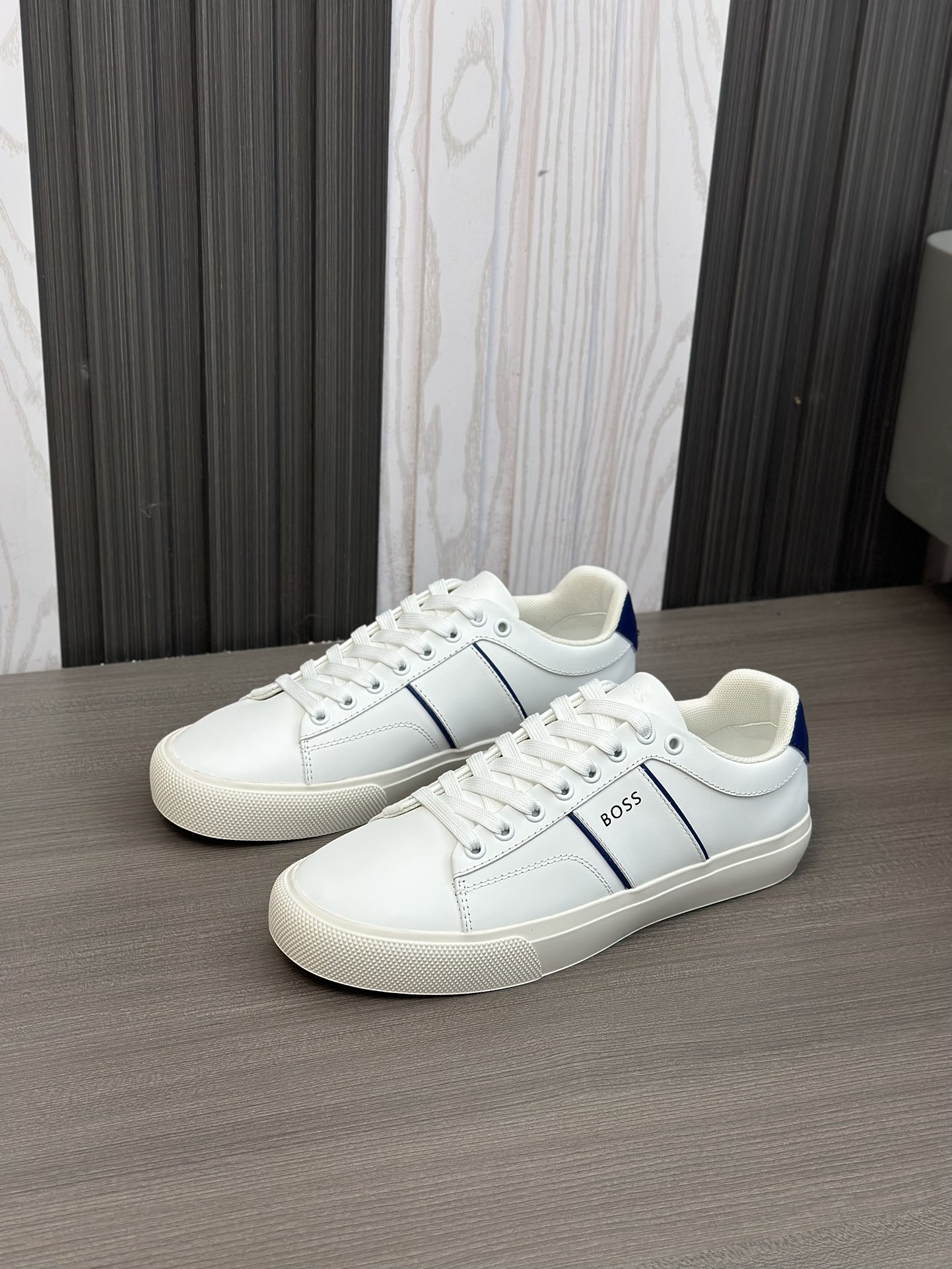 Boss zapatillas de deporte casuales de los hombres, la versión original del molde abierto, capa de l