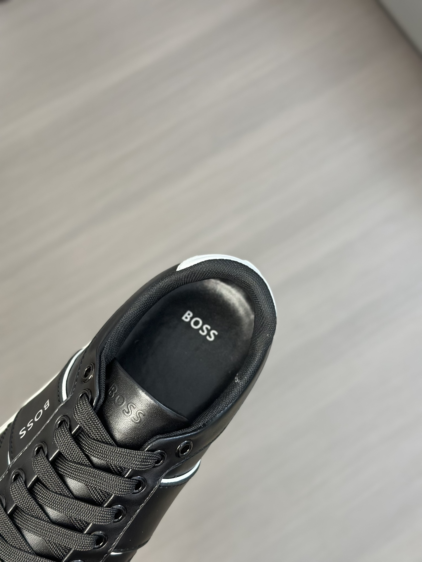 Boss zapatillas de deporte casuales de los hombres, la versión original del molde abierto, capa de l