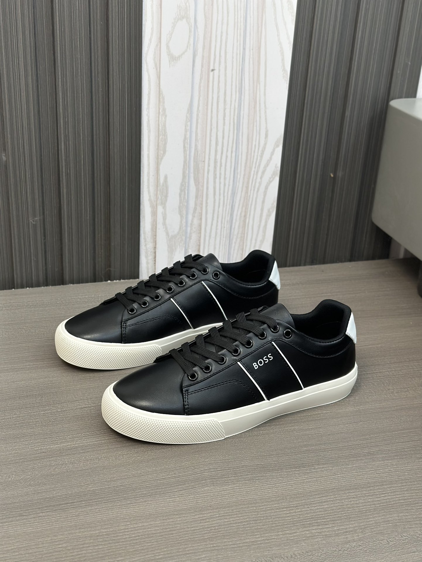 Boss zapatillas de deporte casuales de los hombres, la versión original del molde abierto, capa de l