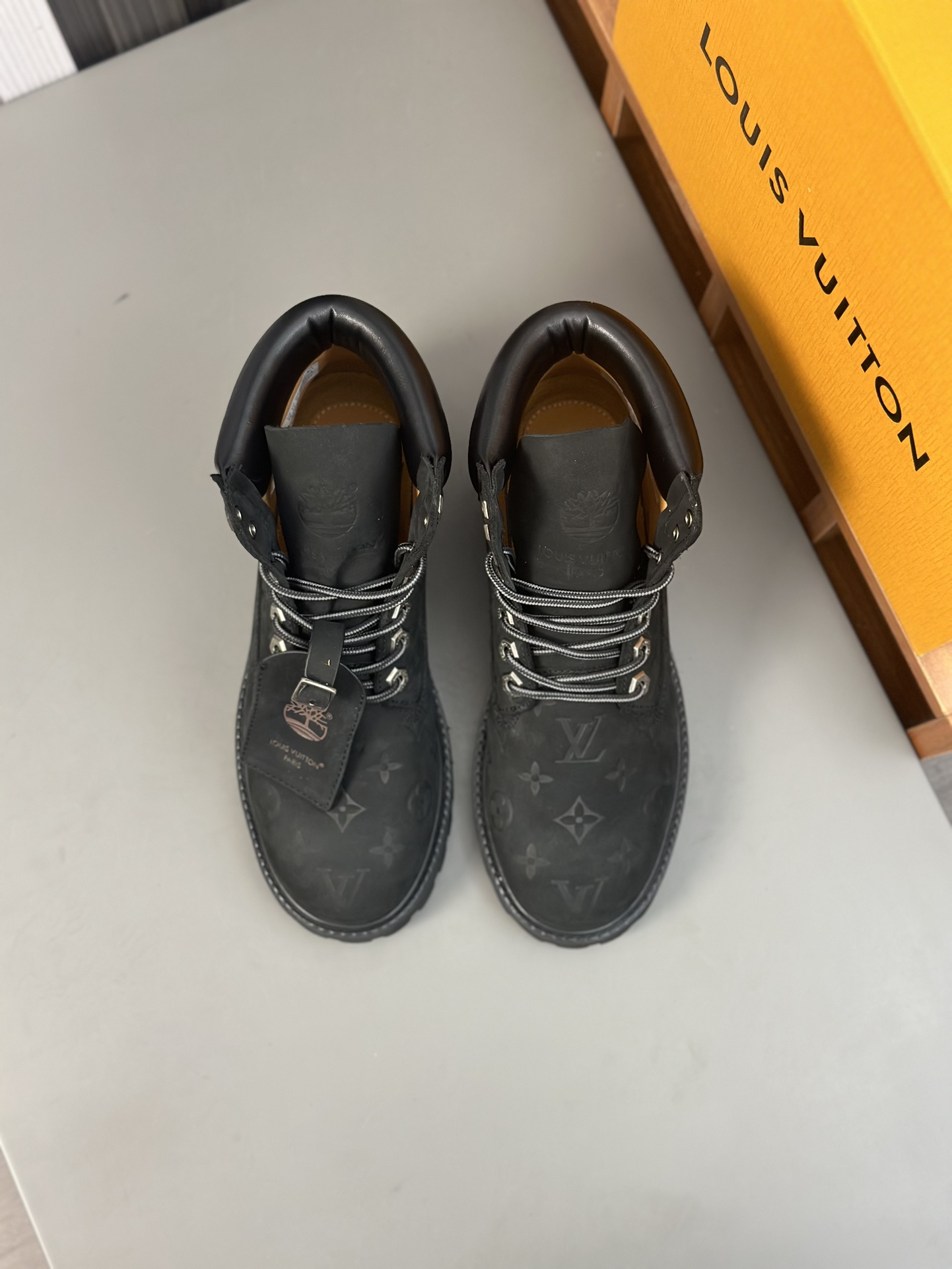 LV x Timberland Timberland modelos de marca compartida botas amarillas pasadas de moda y botas de to