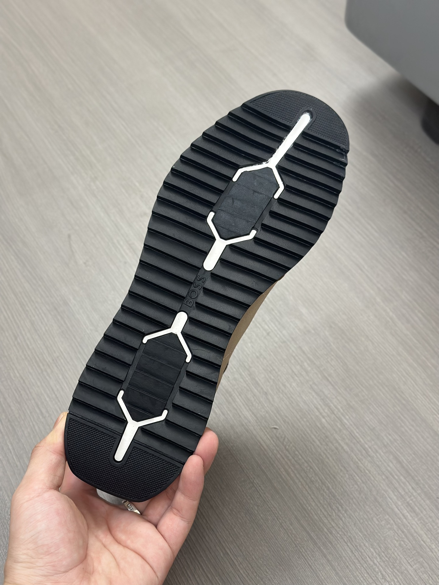 Boss zapatillas de deporte casuales de los hombres, la versión original del molde abierto, capa de l