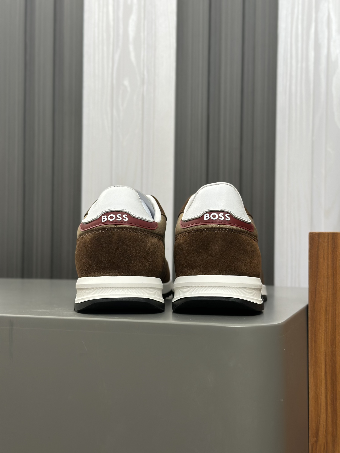 Boss zapatillas de deporte casuales de los hombres, la versión original del molde abierto, capa de l