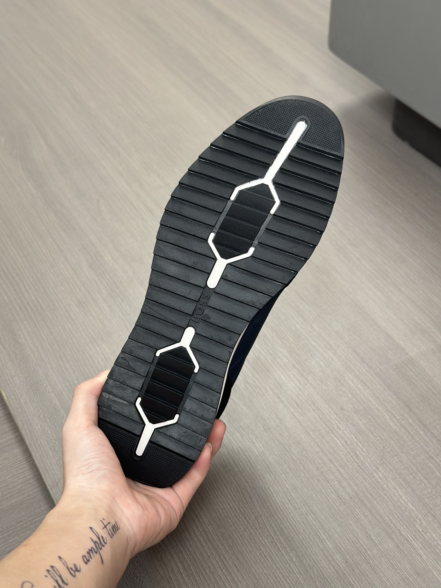 Boss zapatillas de deporte casuales de los hombres, la versión original del molde abierto, capa de l