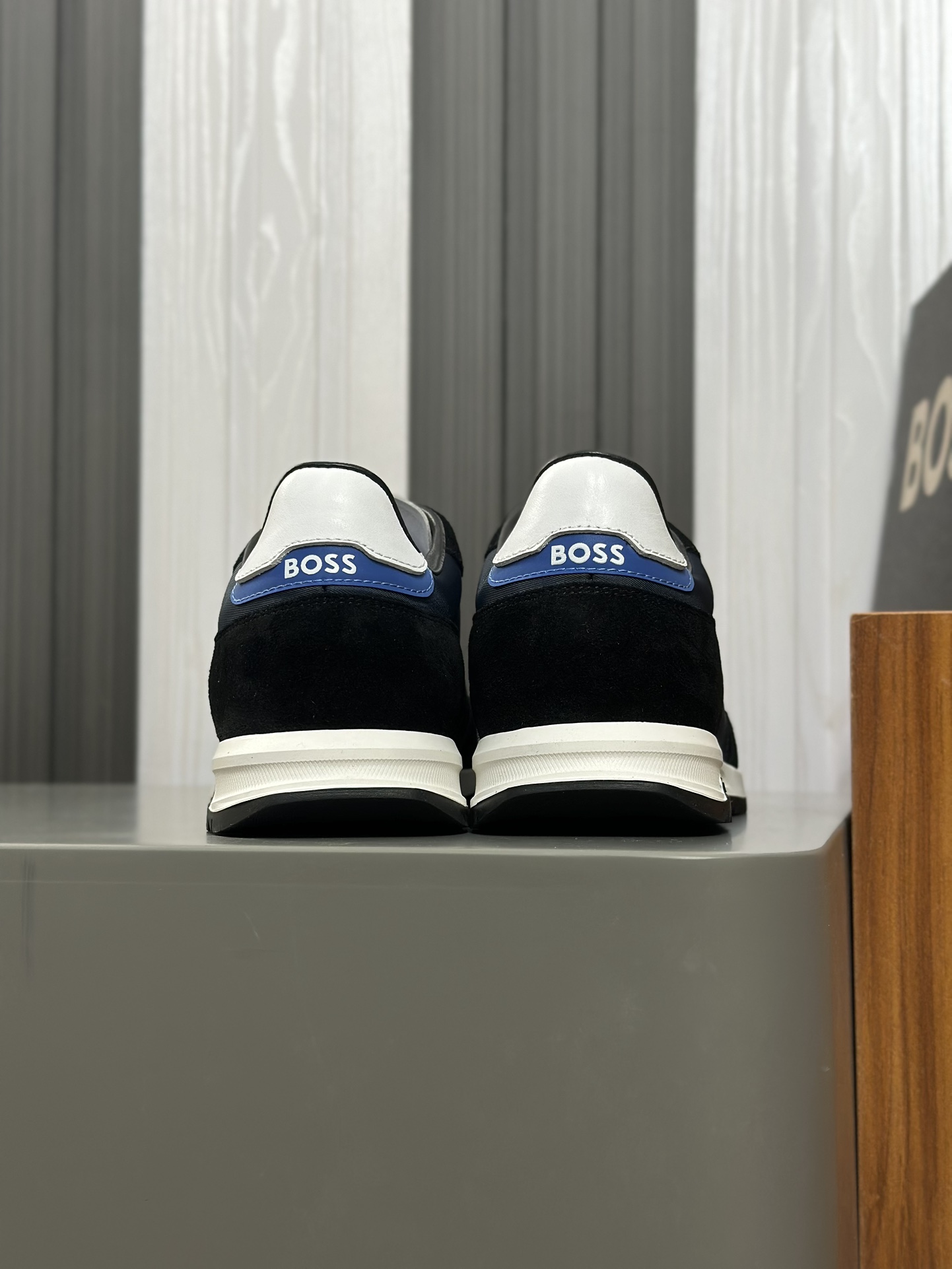Boss zapatillas de deporte casuales de los hombres, la versión original del molde abierto, capa de l