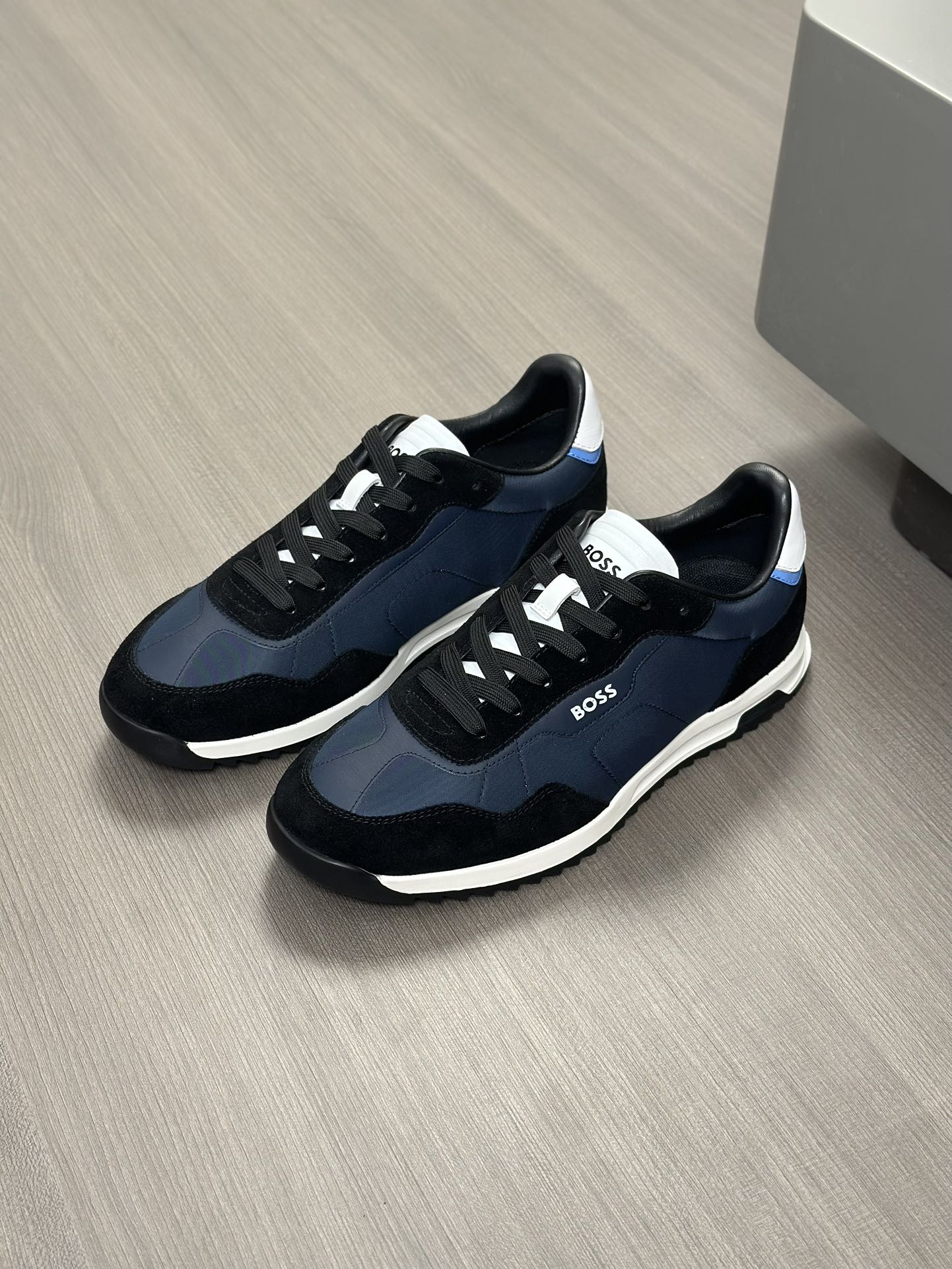 Boss zapatillas de deporte casuales de los hombres, la versión original del molde abierto, capa de l