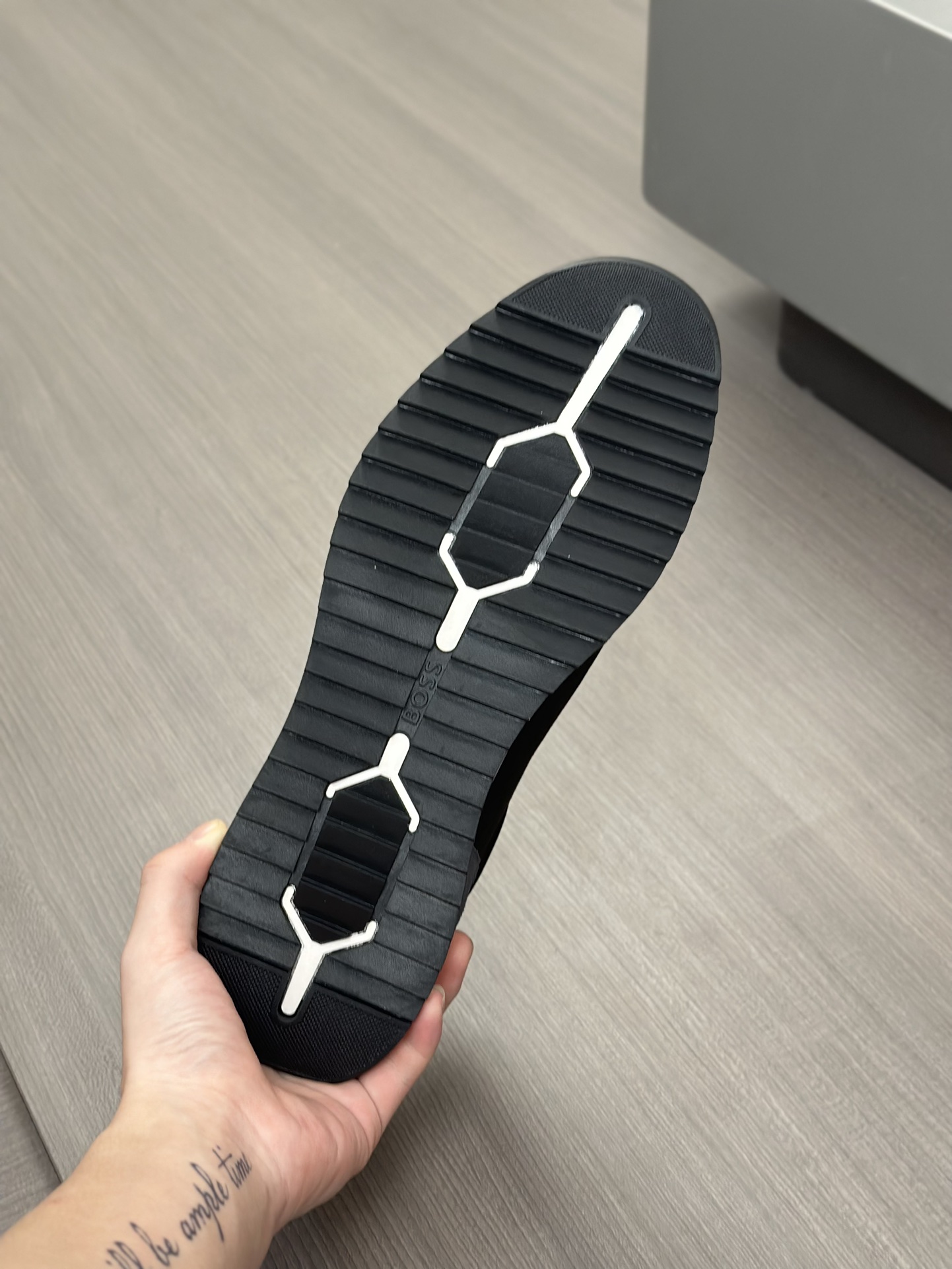 Boss zapatillas de deporte casuales de los hombres, la versión original del molde abierto, capa de l
